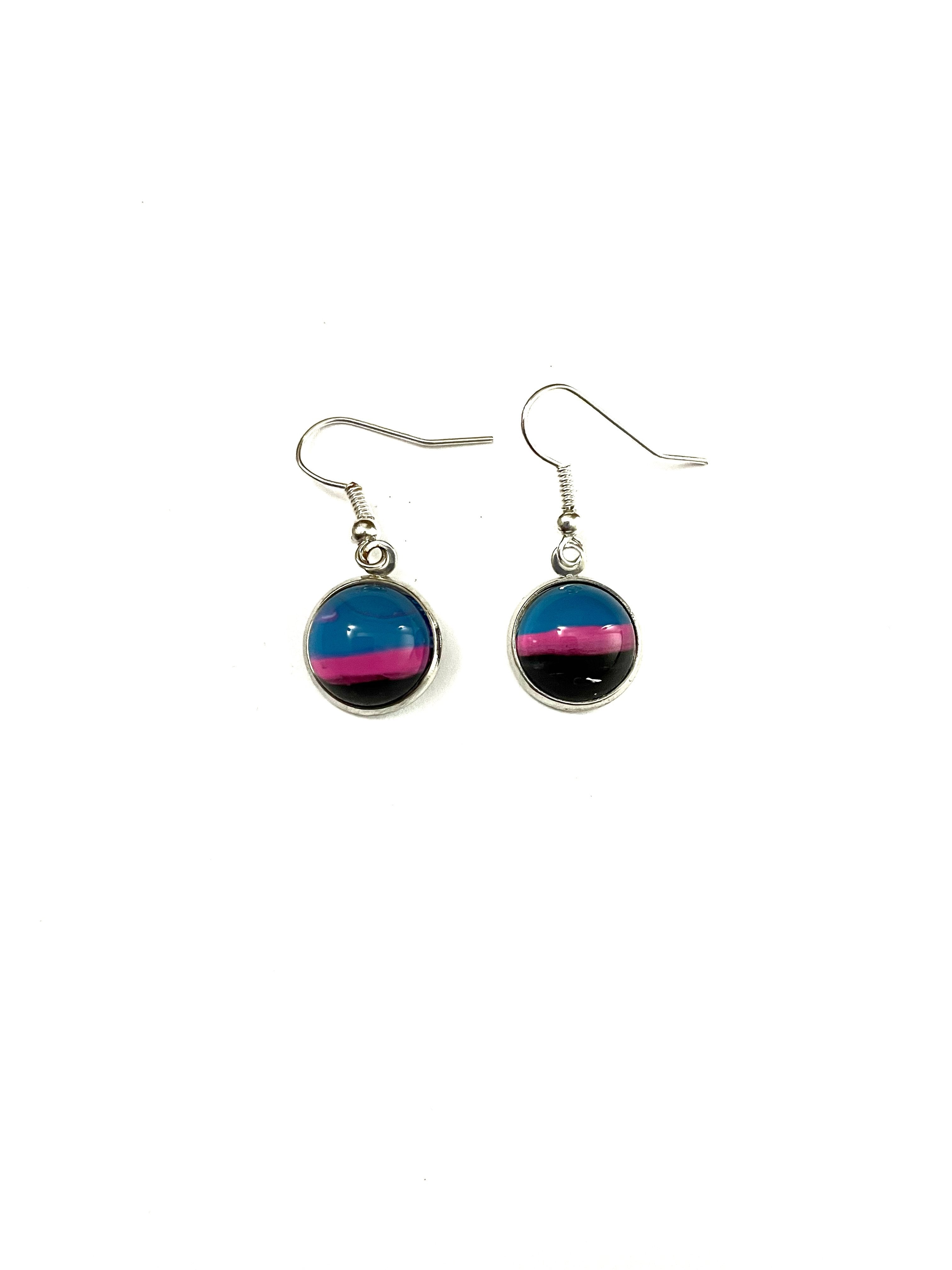 Acrylic Paint Earrings