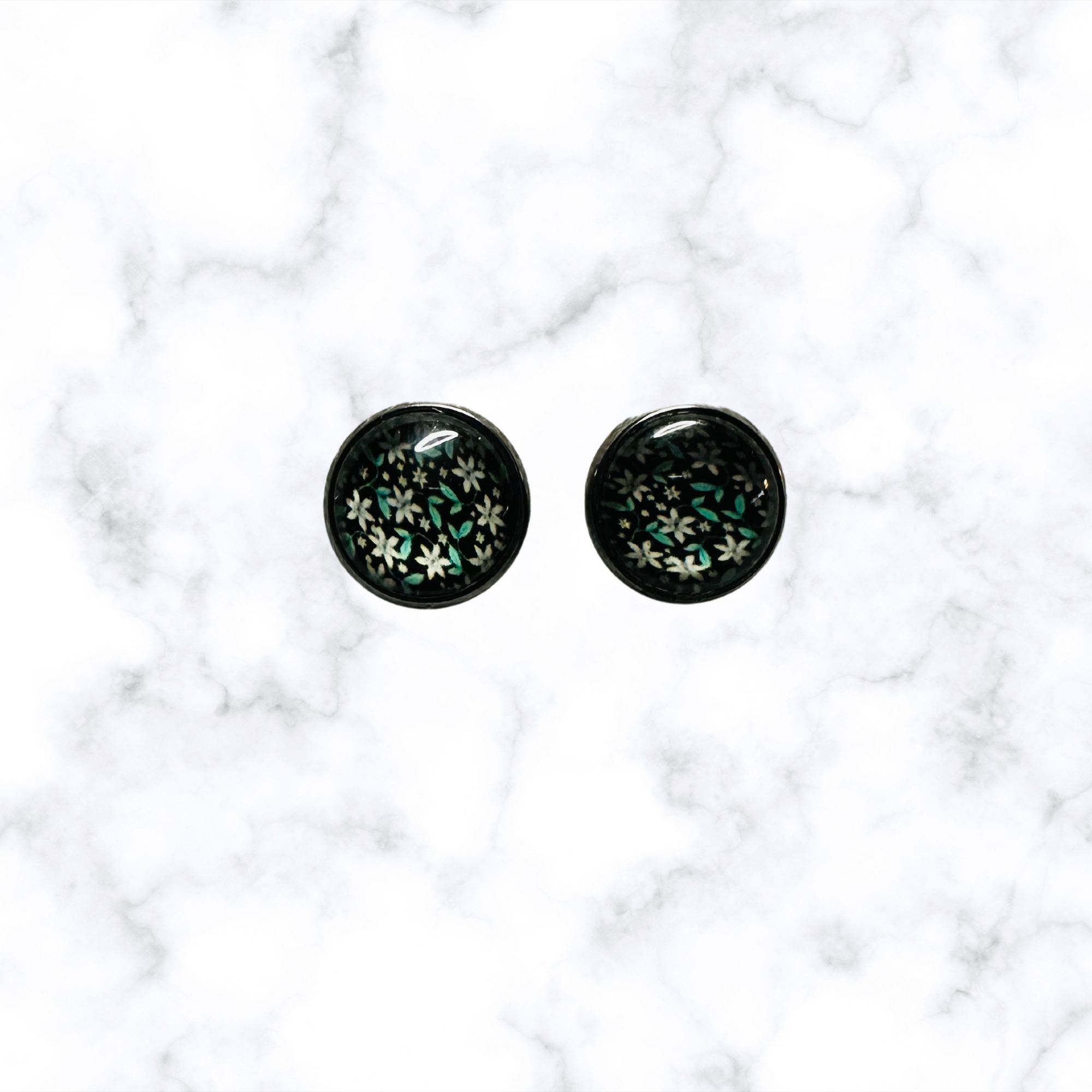 Flower Print Earrings