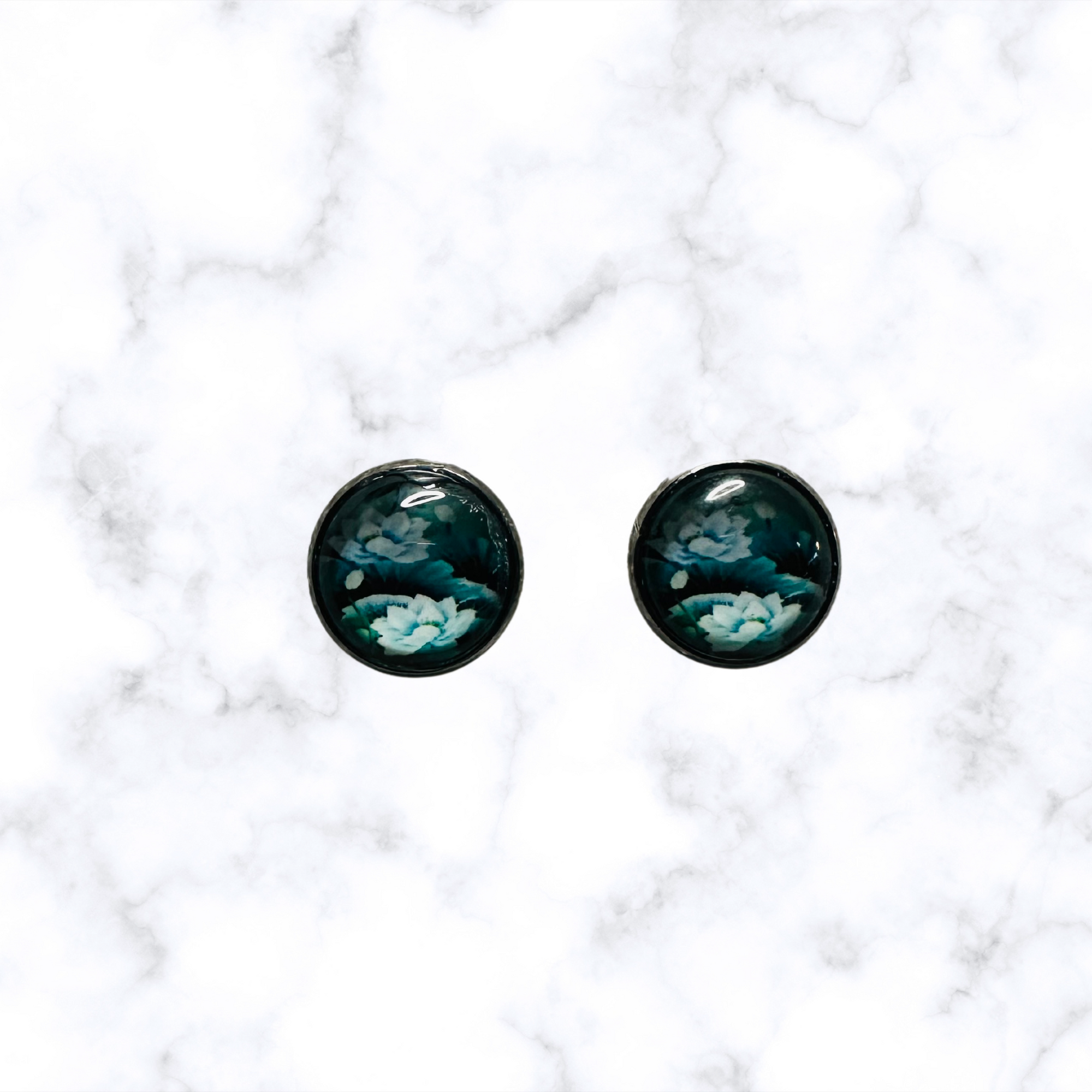 Flower Print Earrings