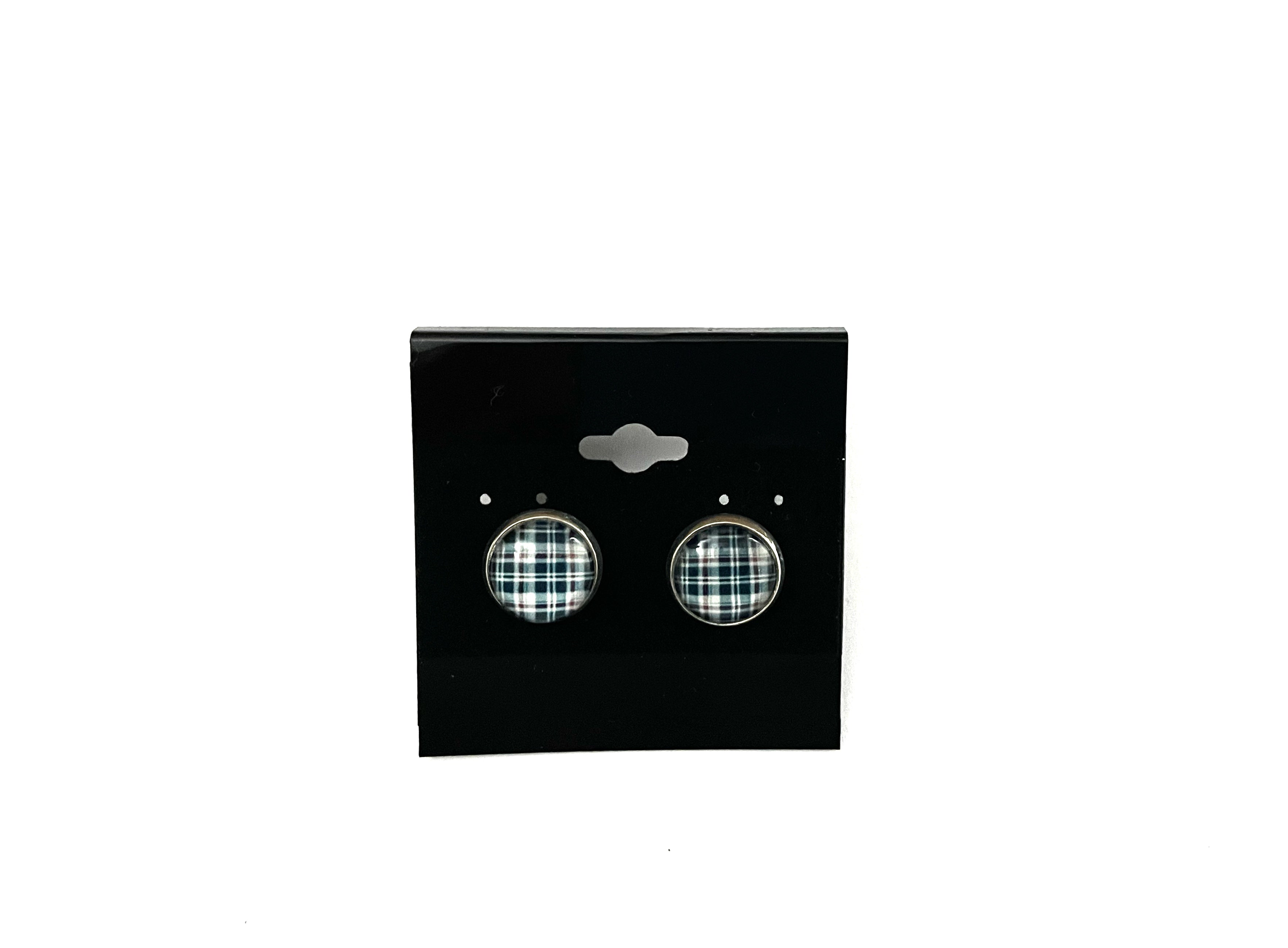 Plaid Post Earrings - Multiple Options