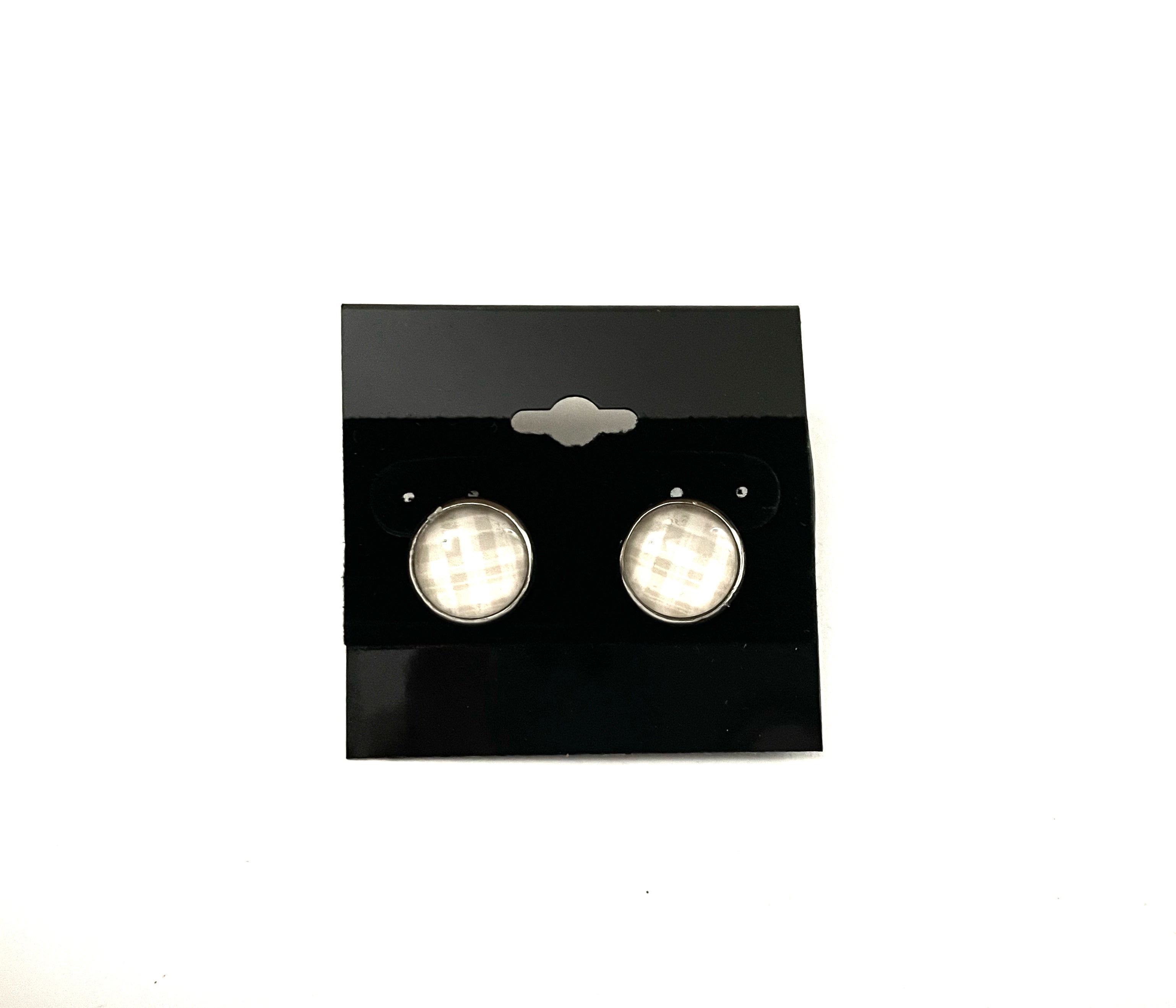 Plaid Post Earrings - Multiple Options