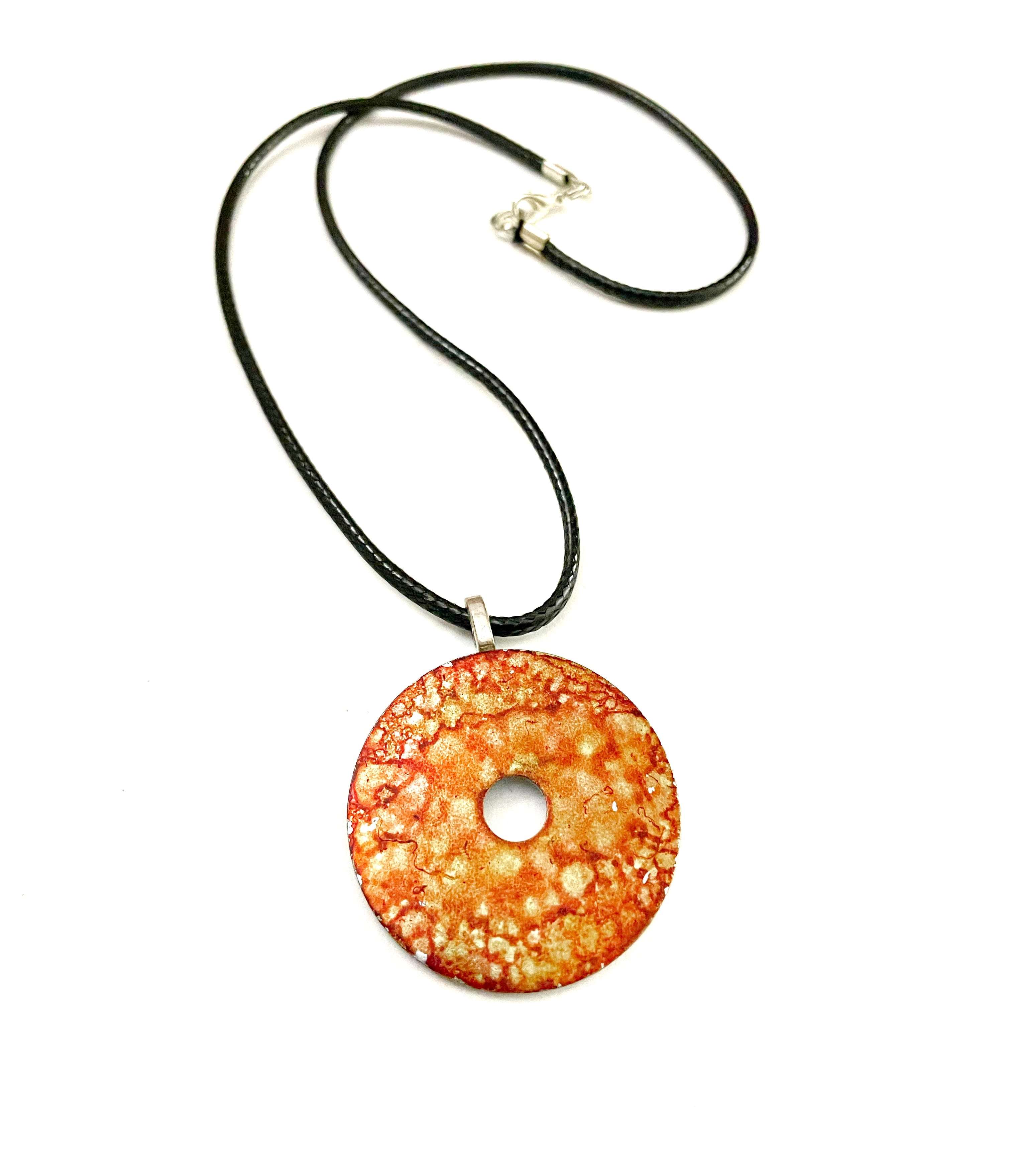 Rust and Red Bracelet, Earring and Necklace Set