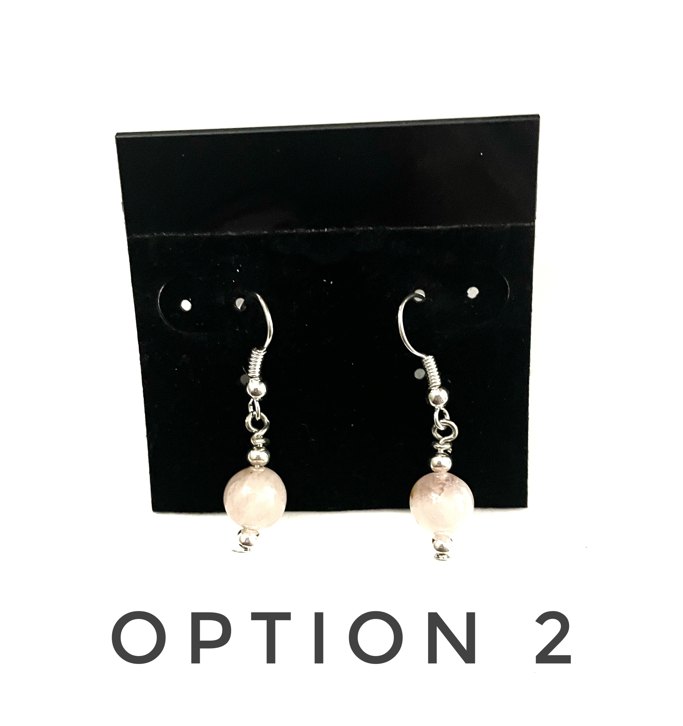 Rose Quartz Dangle Earrings