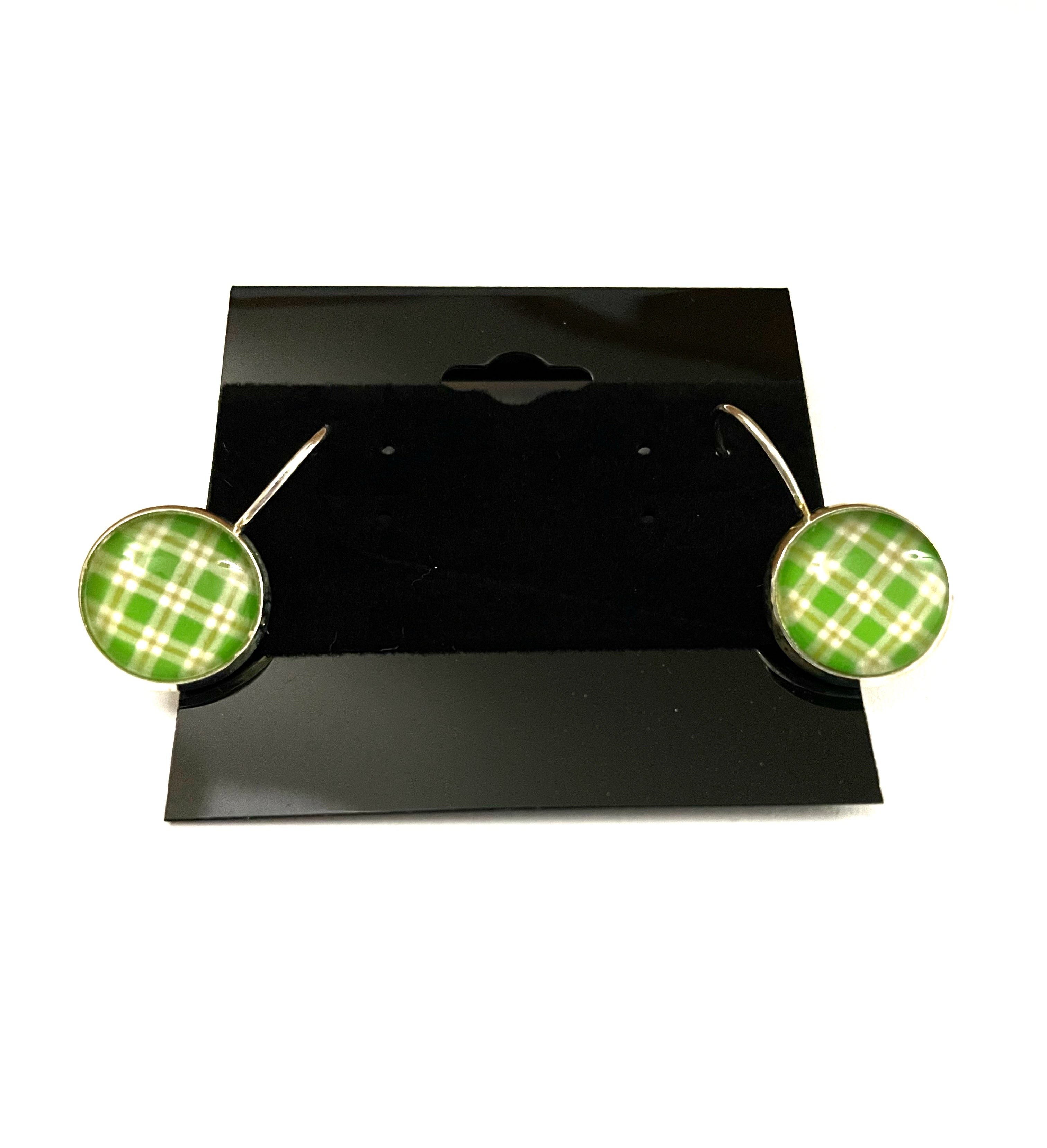 Plaid Lever Back Earrings - Multiple Options