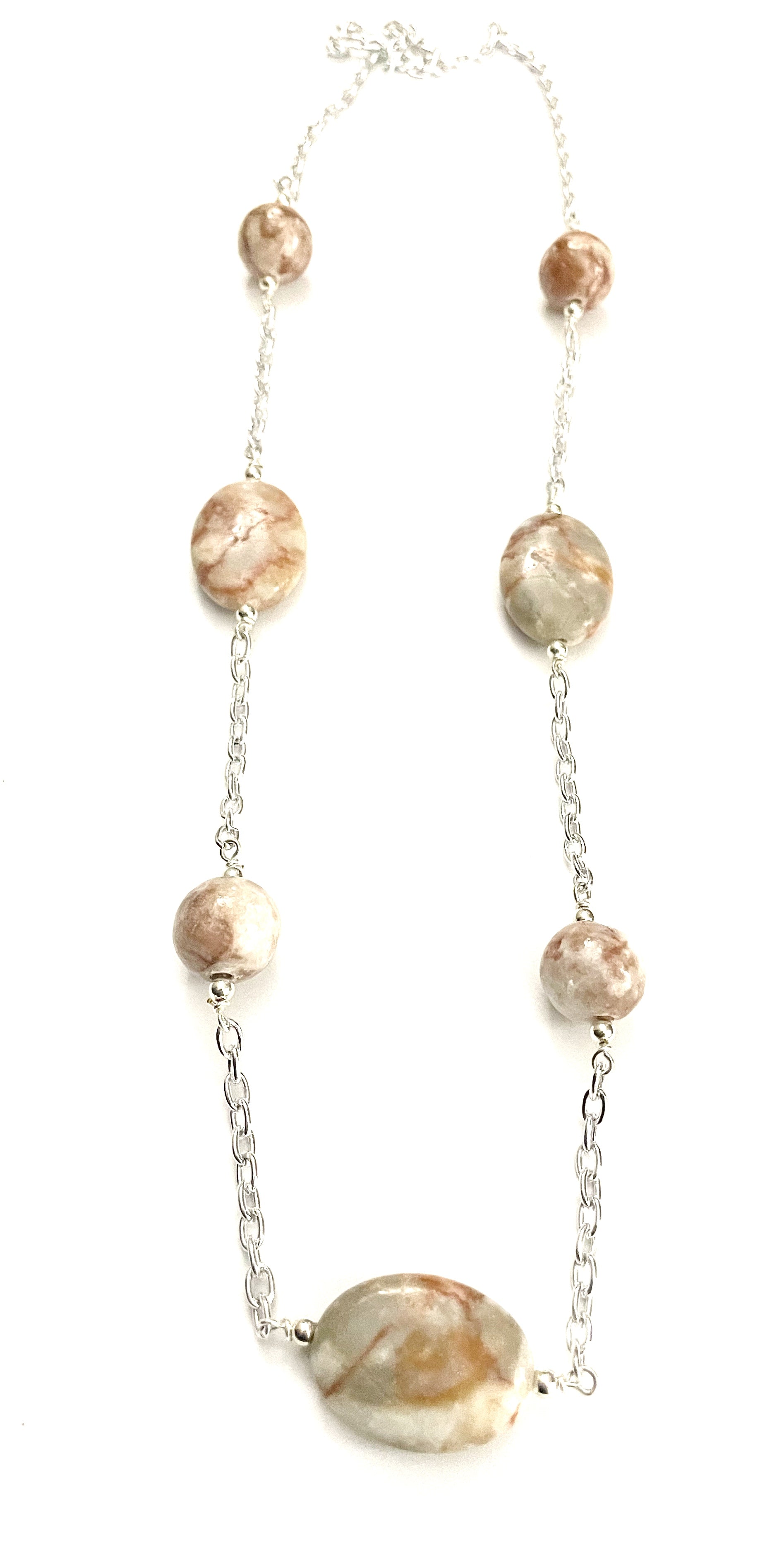 Crazy Horse Stone Long Necklace