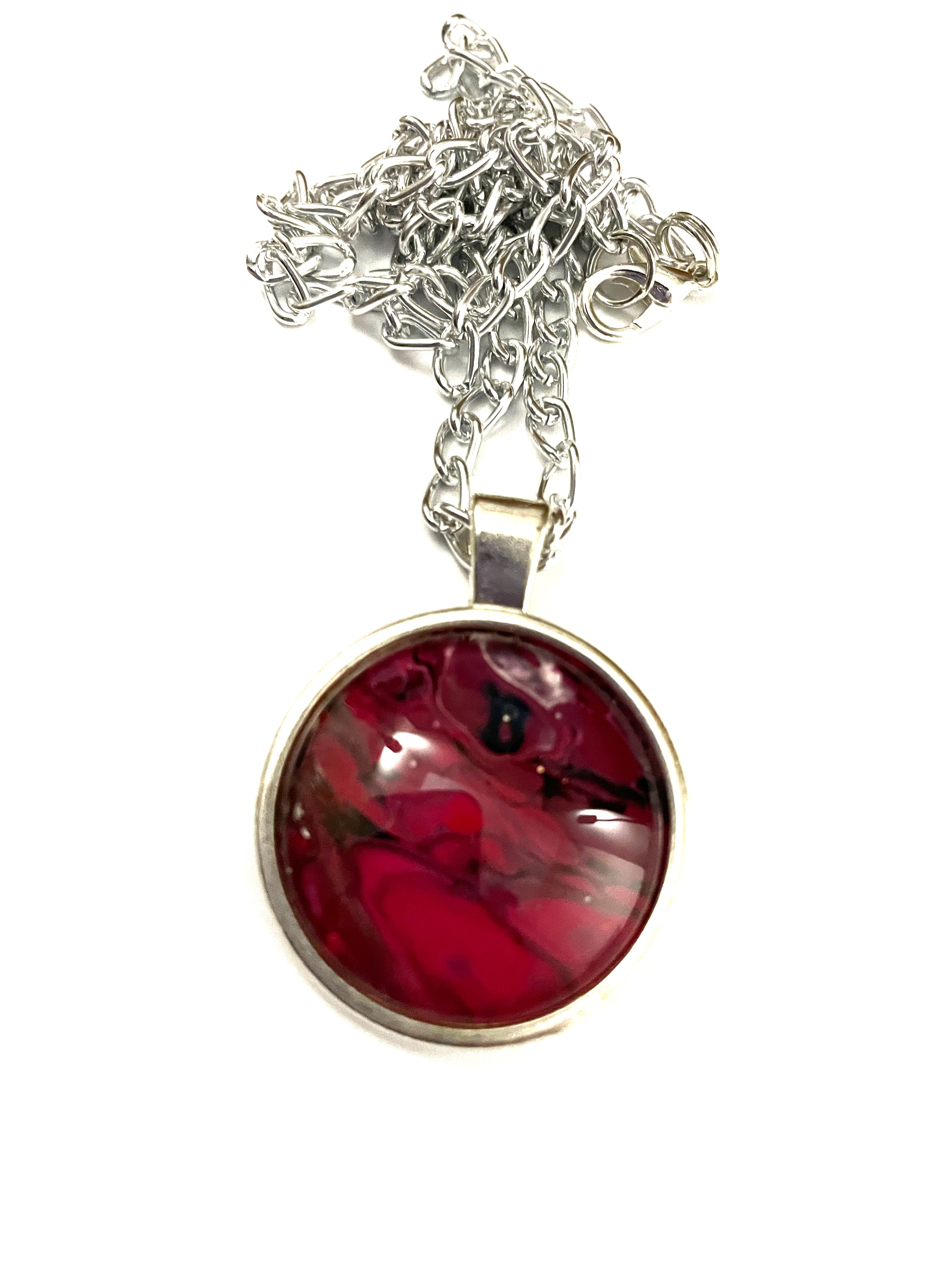 Red Acrylic Necklaces