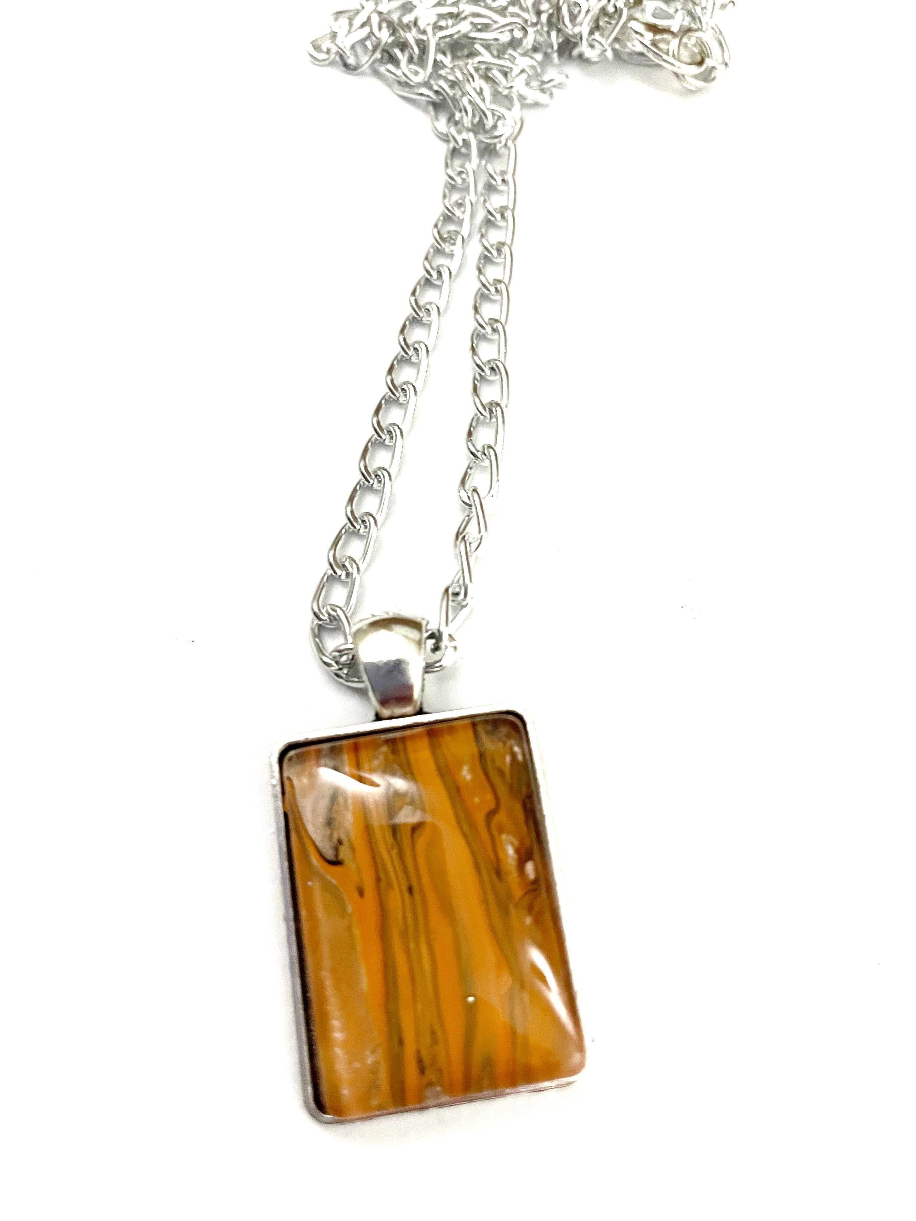 Orange Acrylic Necklaces