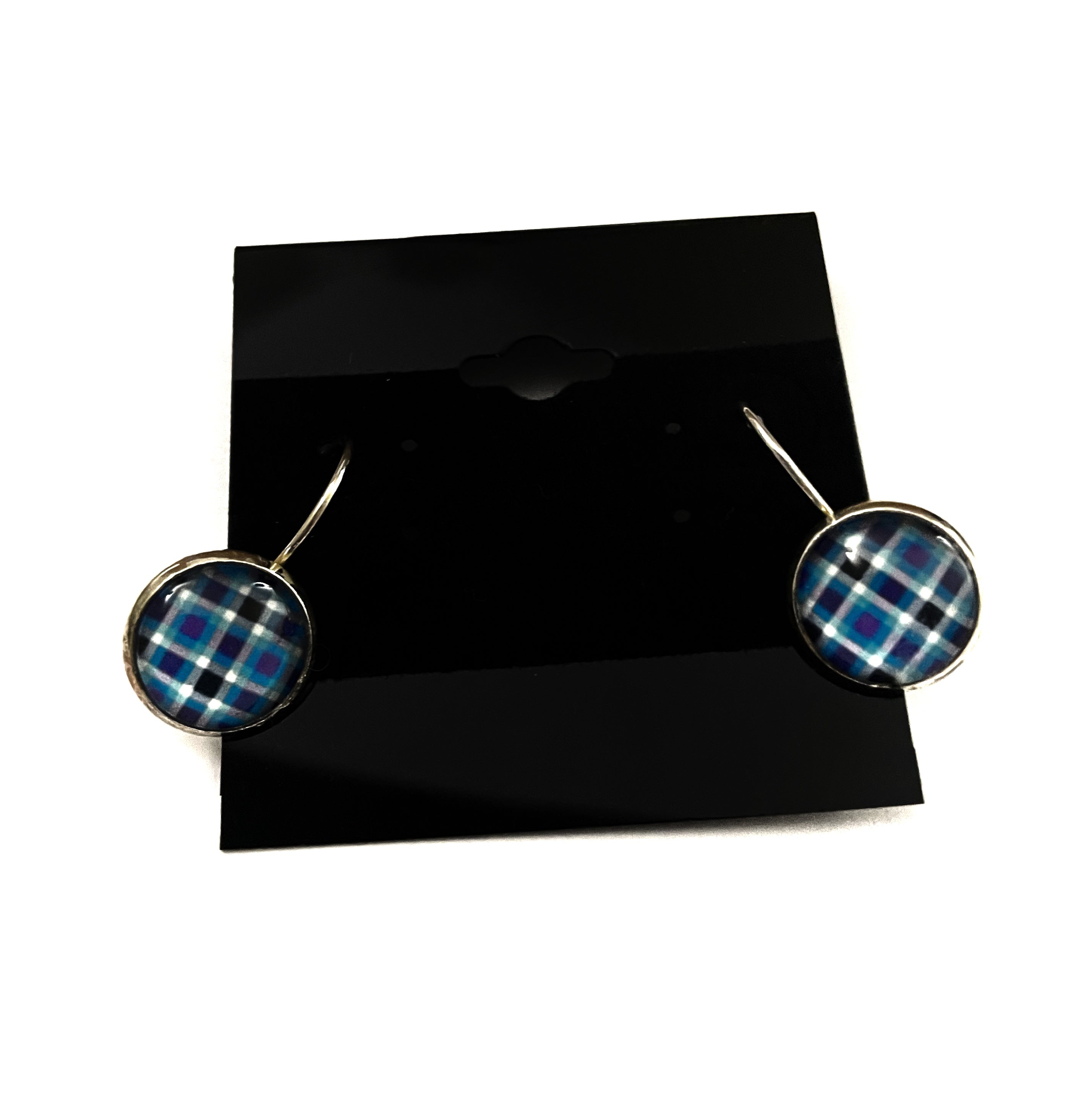 Plaid Lever Back Earrings - Multiple Options