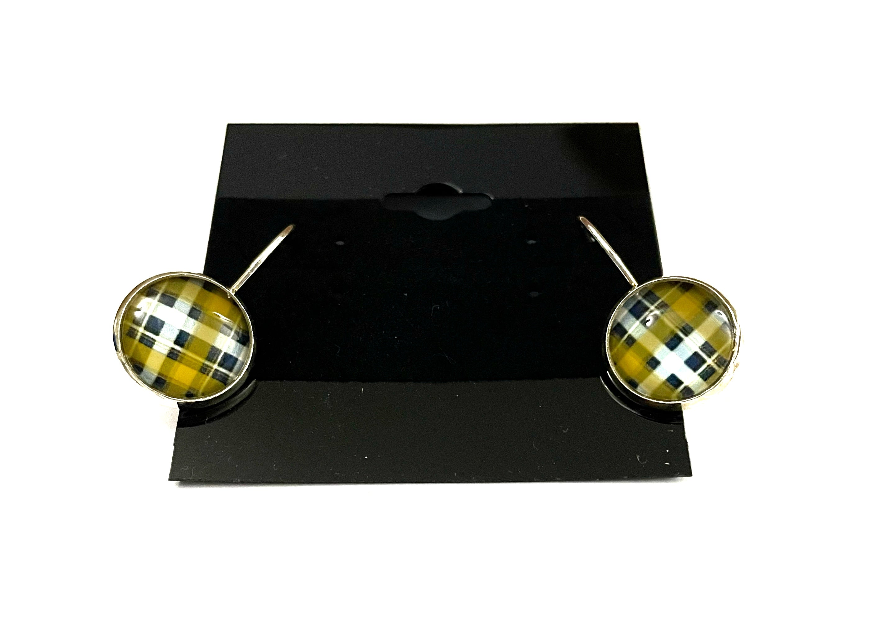 Plaid Lever Back Earrings - Multiple Options
