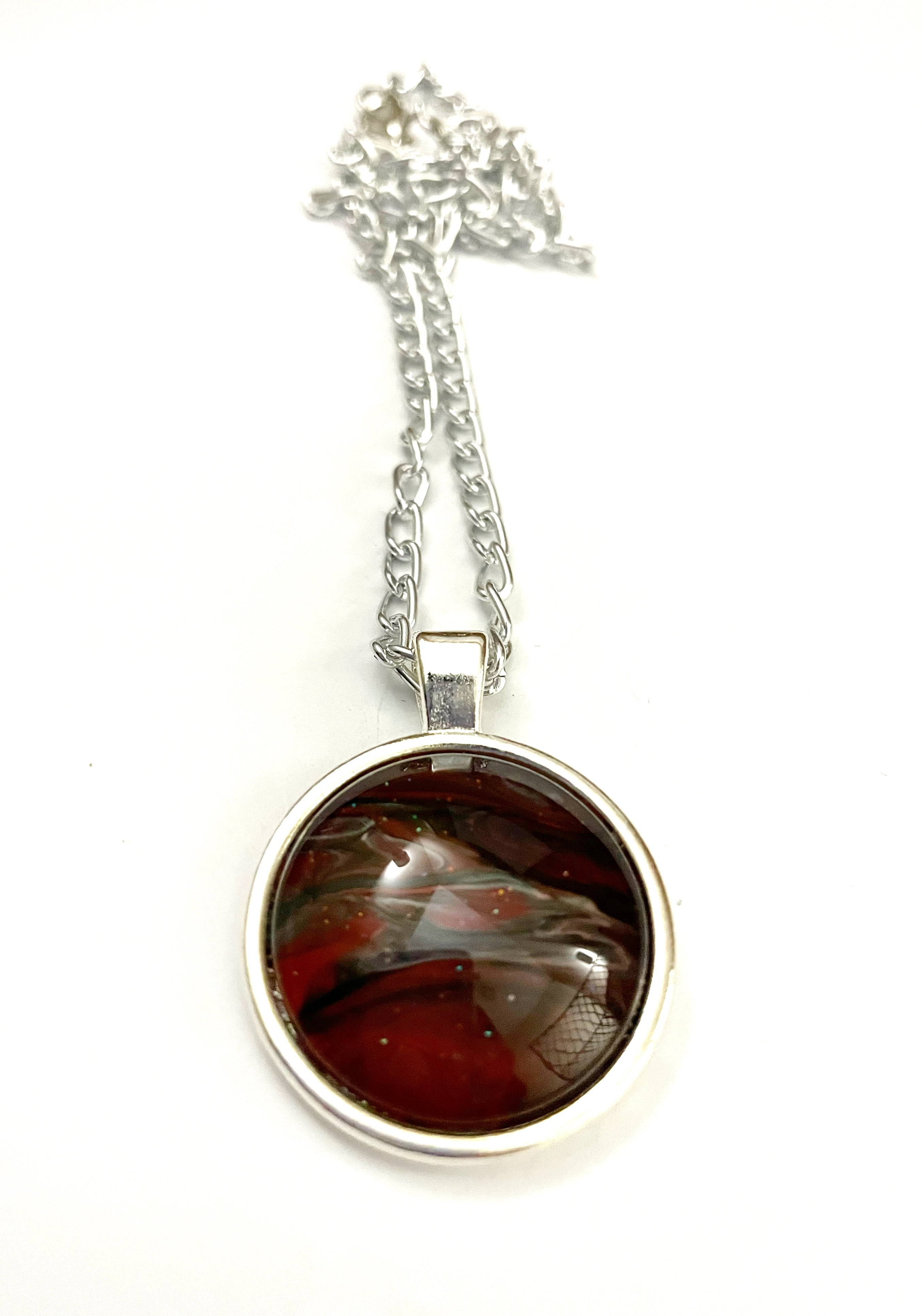 Red and Green Acrylic Necklaces