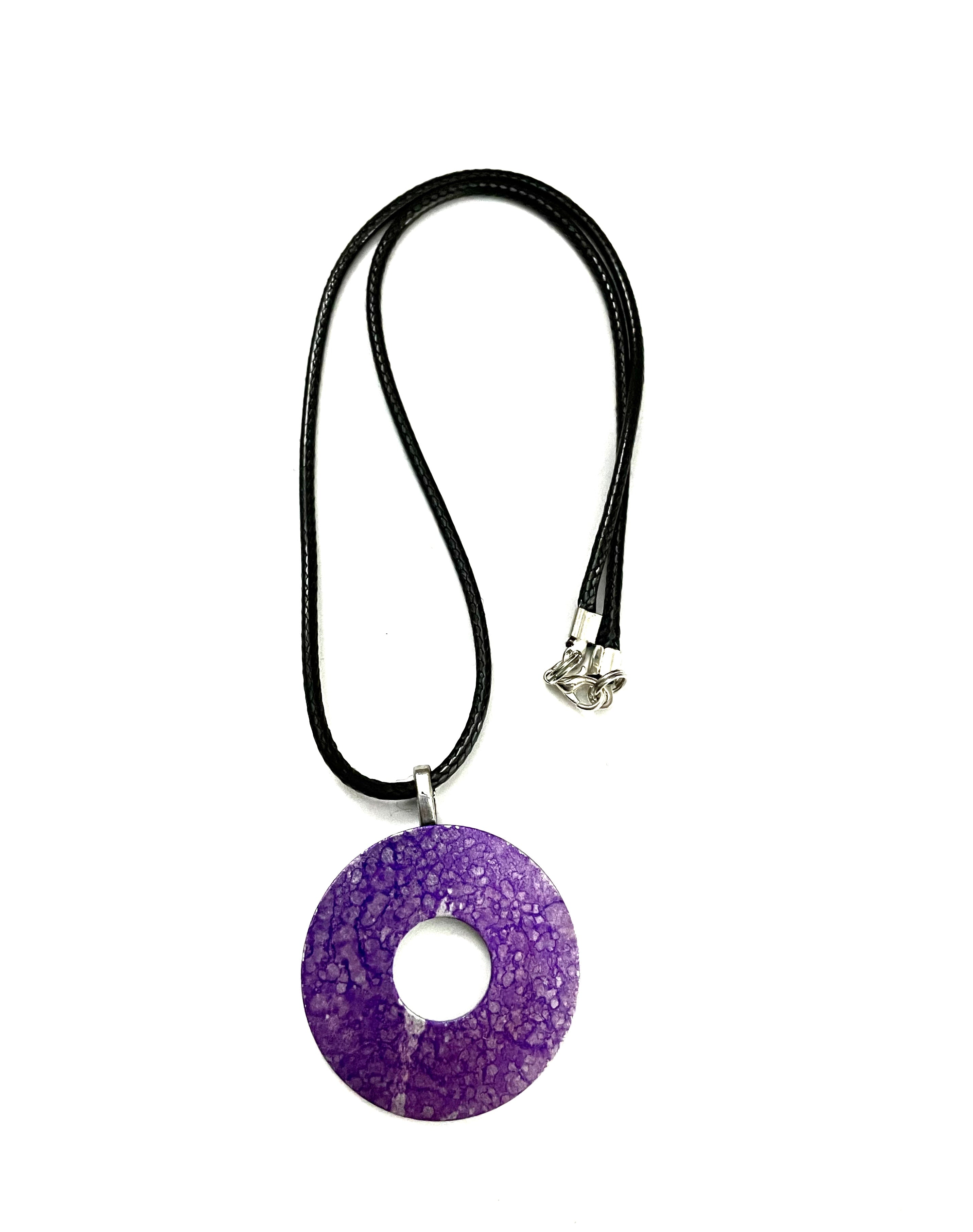 Purple Washer Necklace