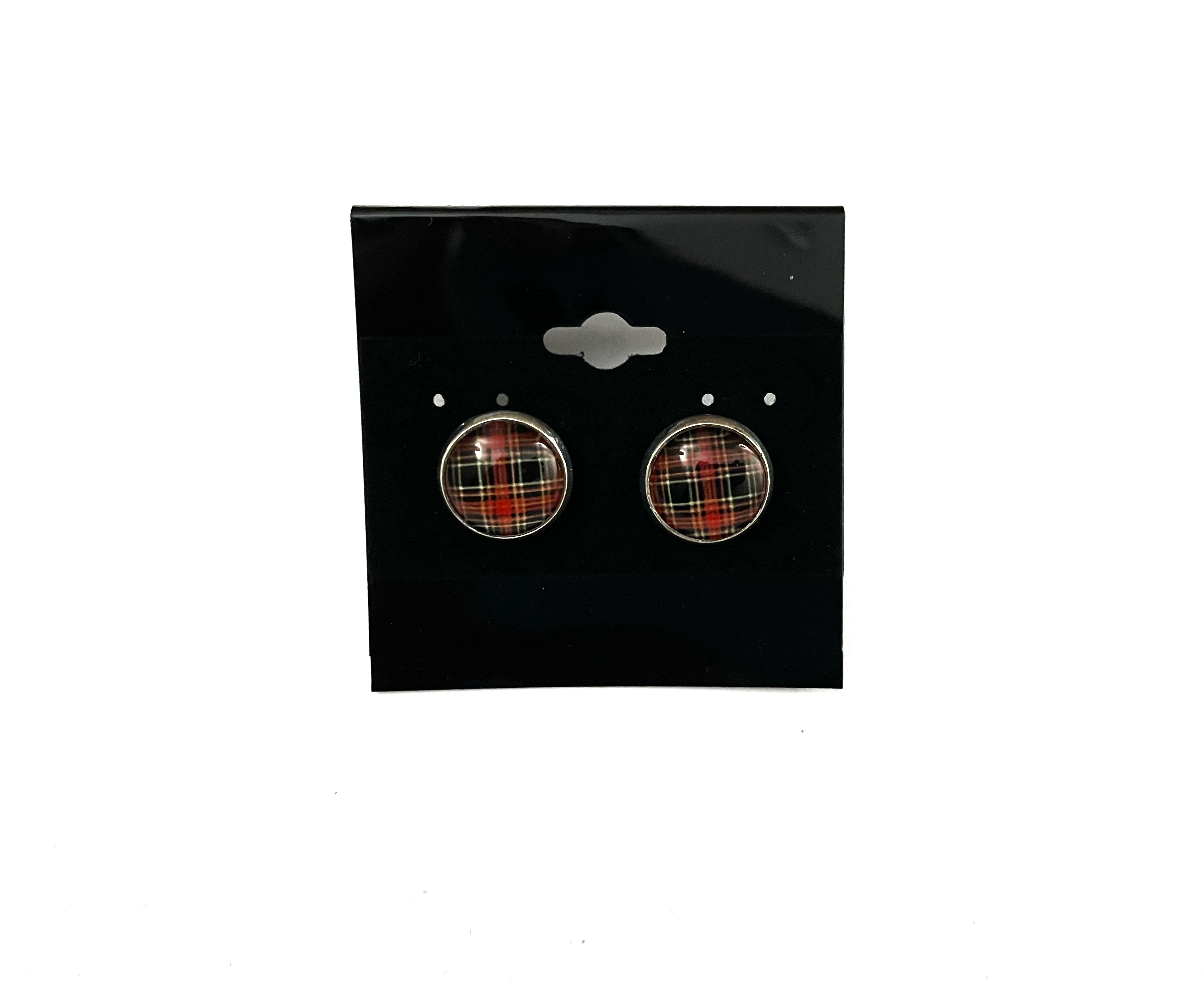 Plaid Post Earrings - Multiple Options