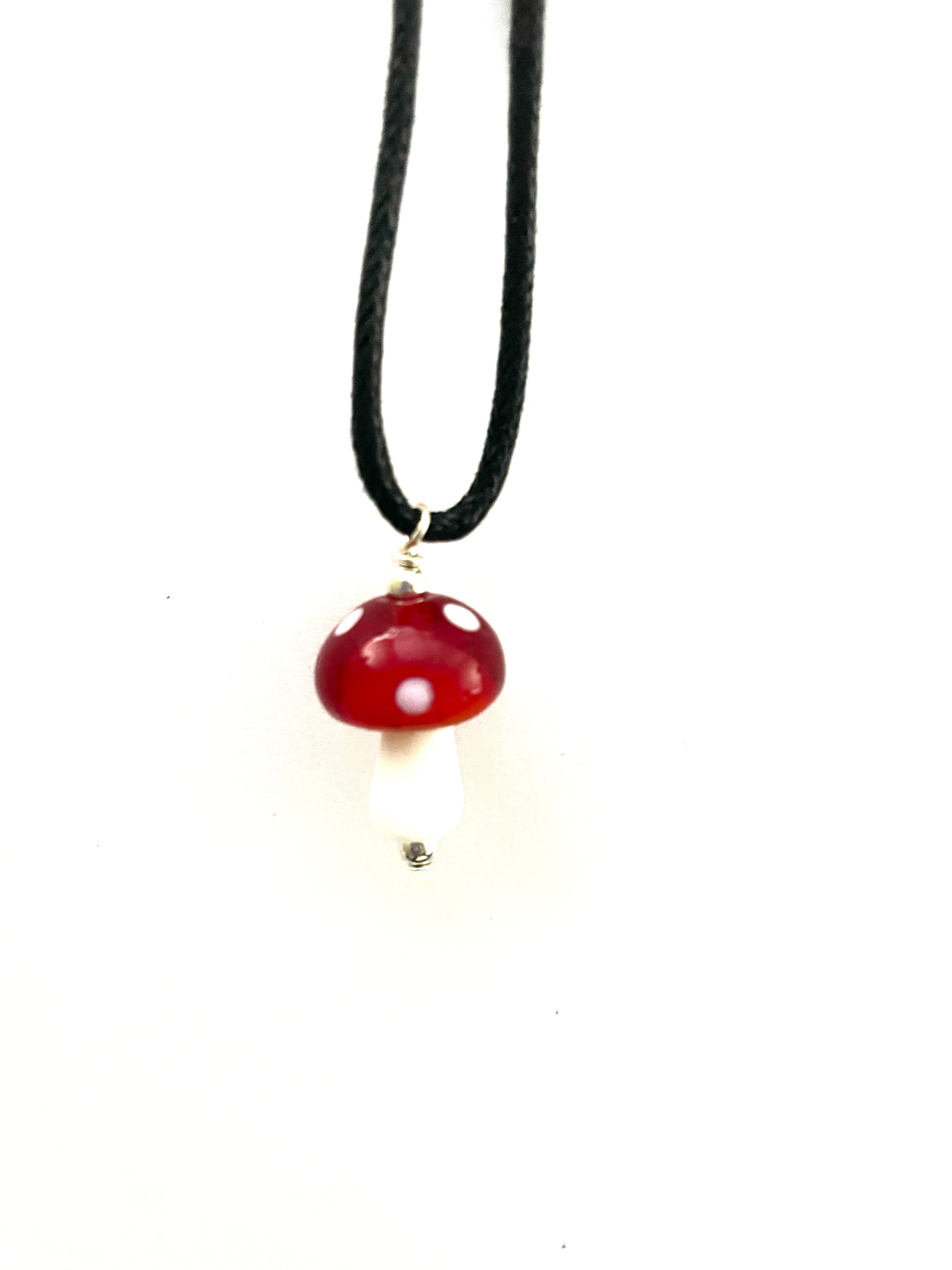 Red Mushroom Necklace
