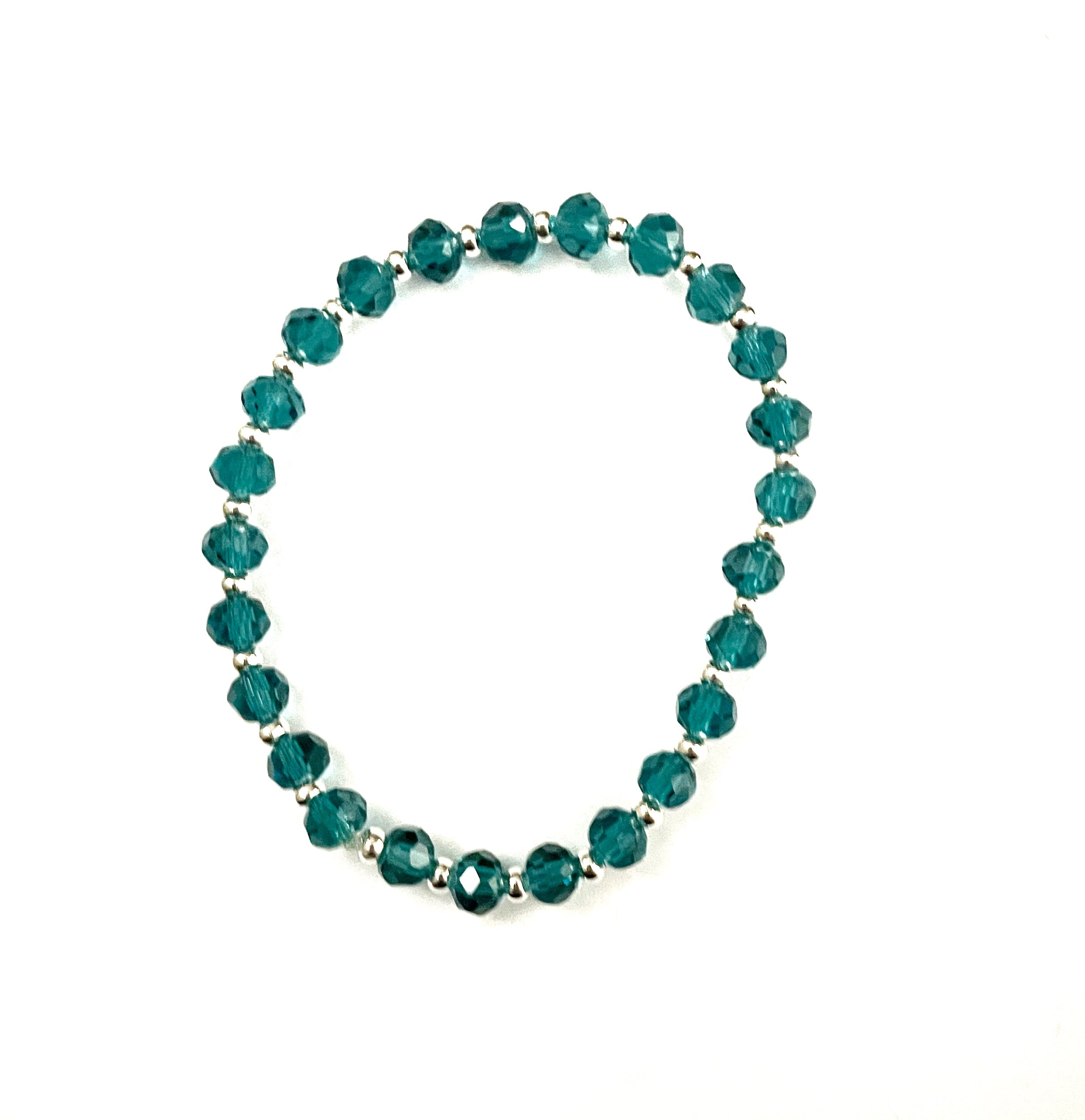 Teal and Magenta Stacked Bracelet