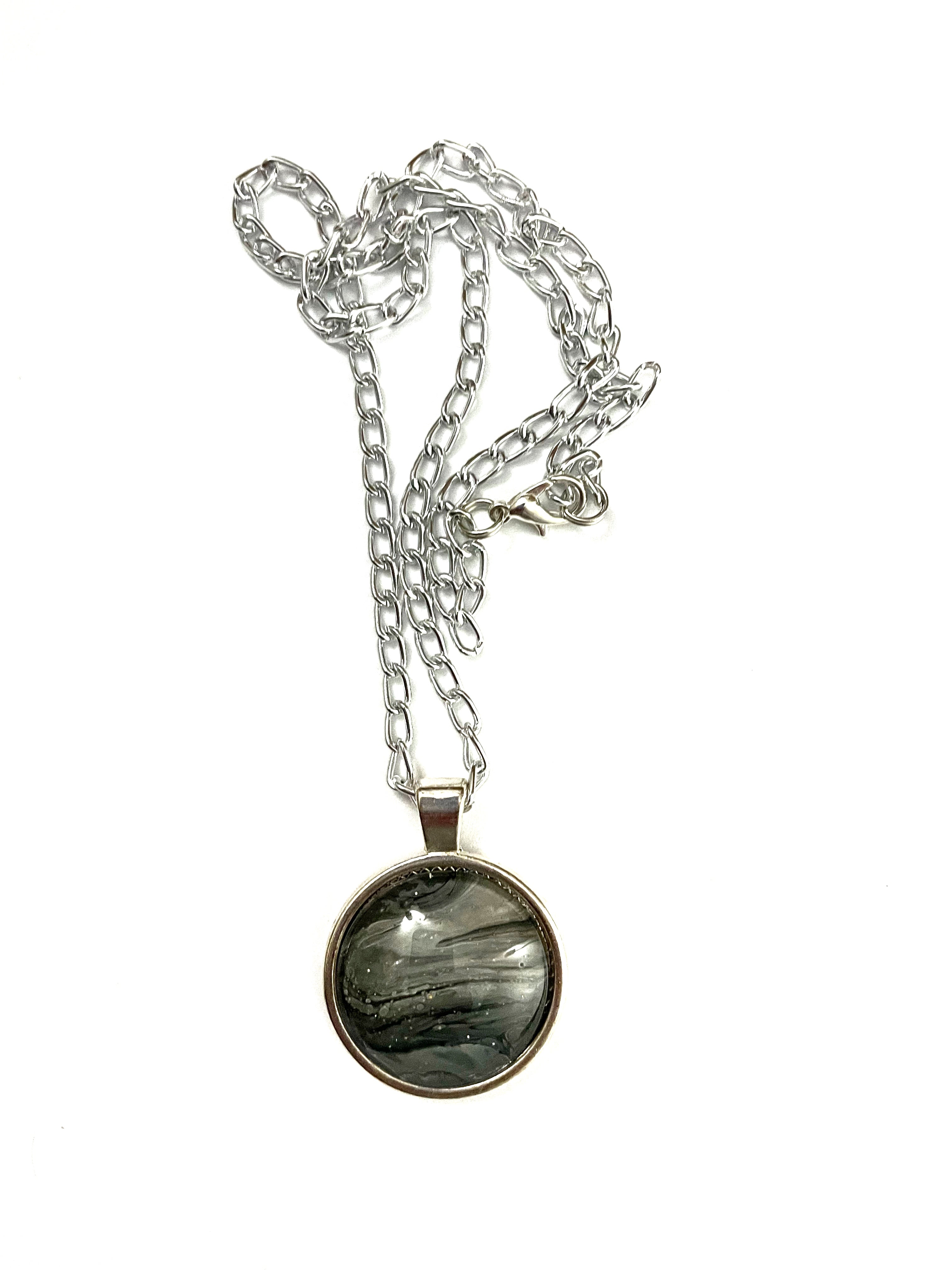 Grey Acrylic Necklaces