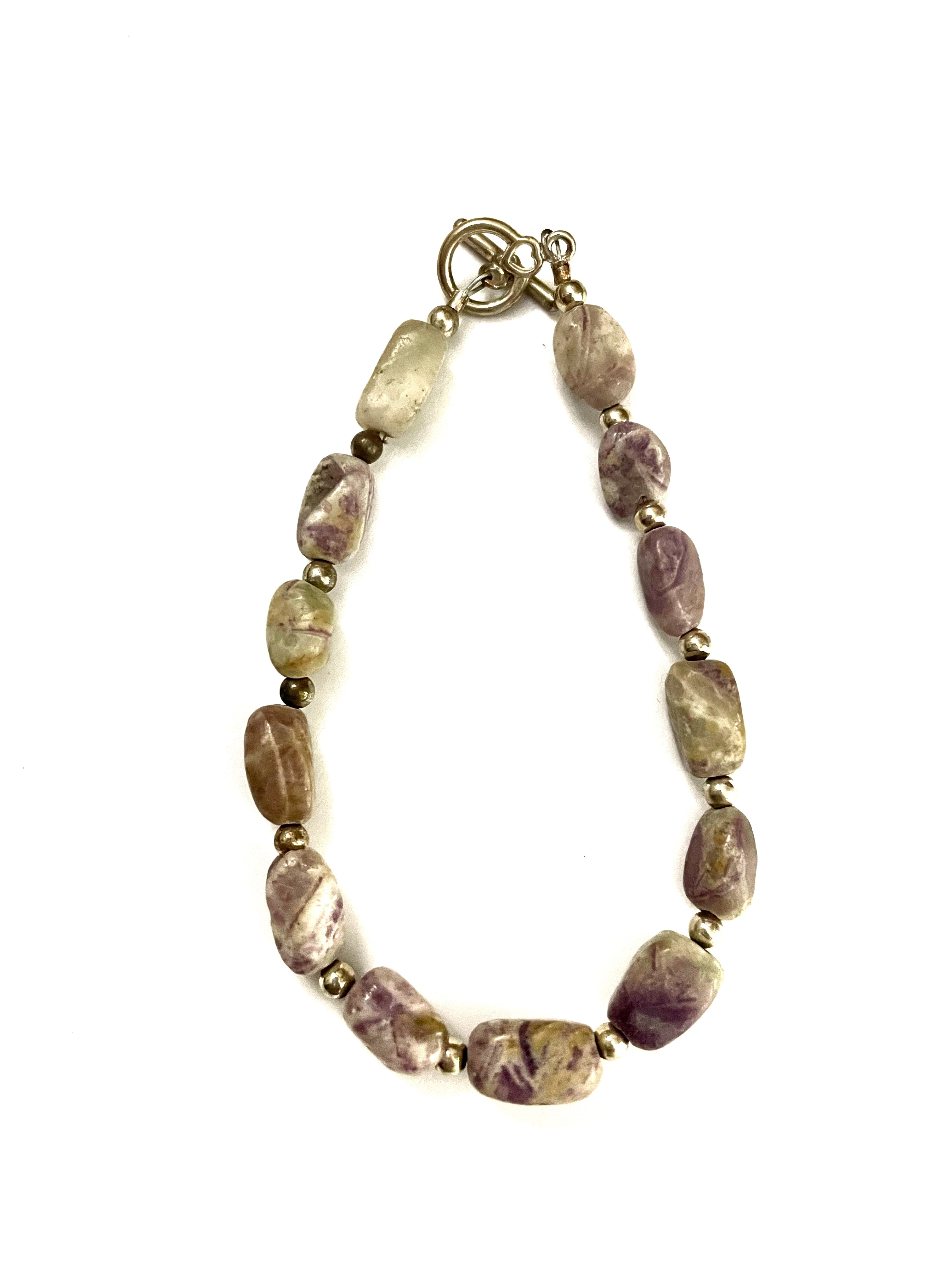 Purple Howlite Wire Bracelet