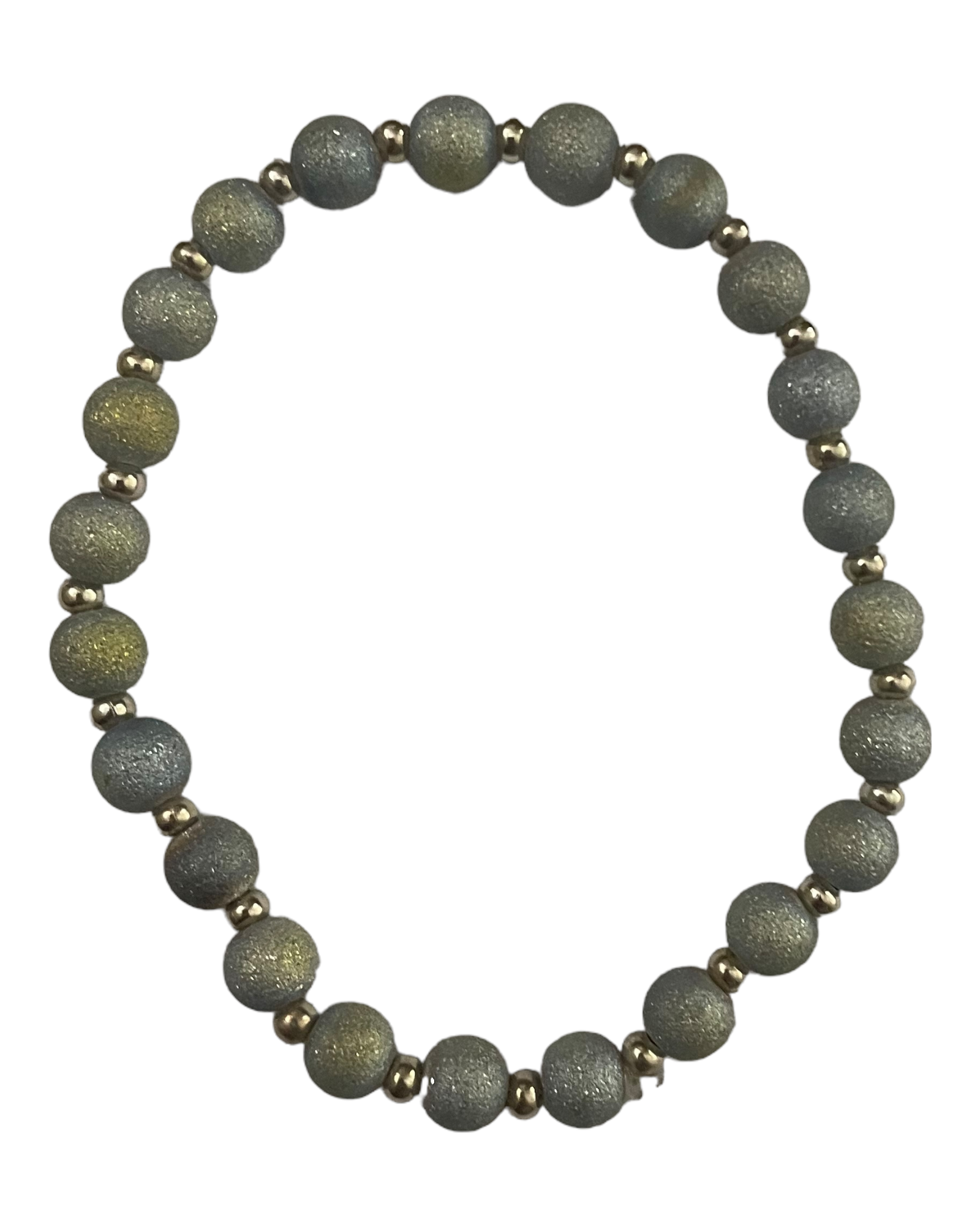 Pink with Blue Stacked Bracelet