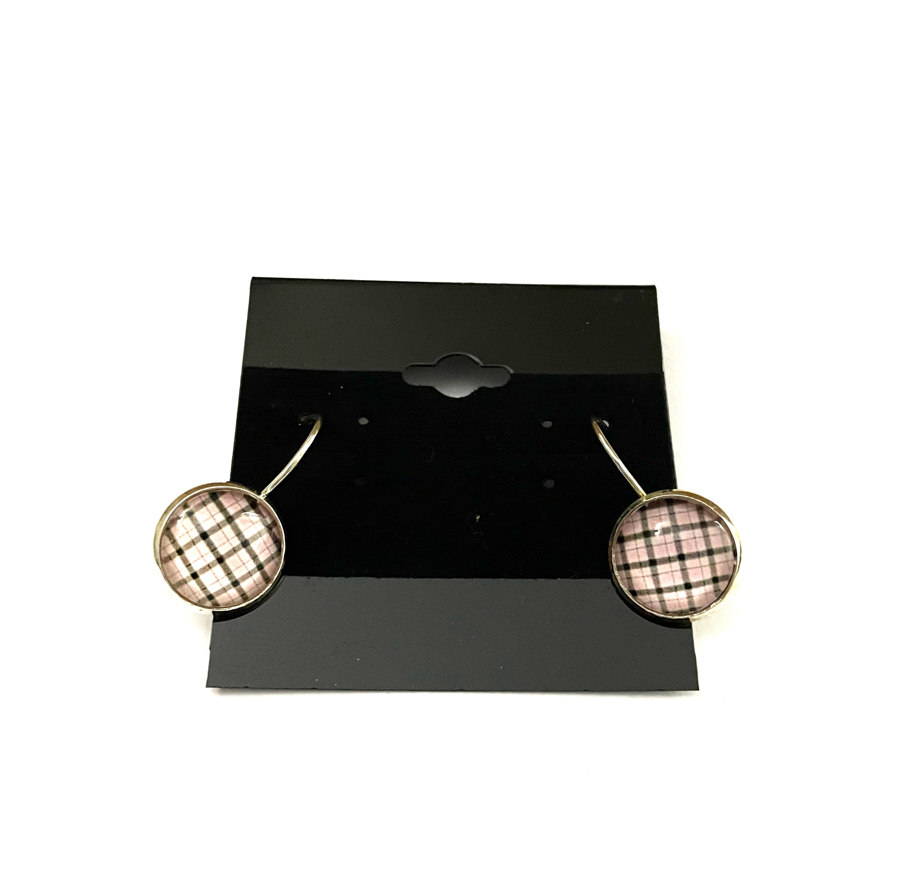 Plaid Lever Back Earrings - Multiple Options