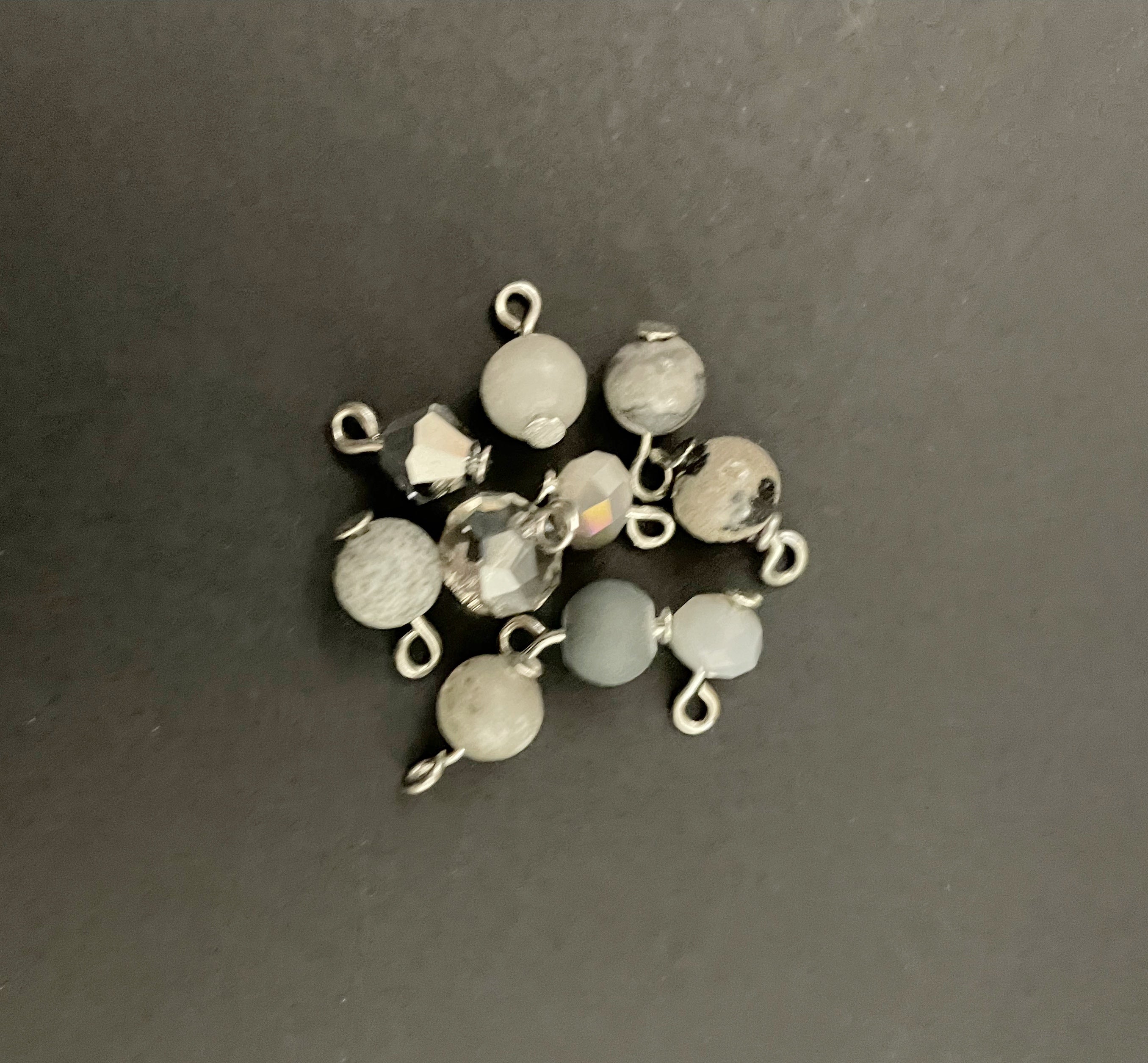 Colored Dangles - Grey