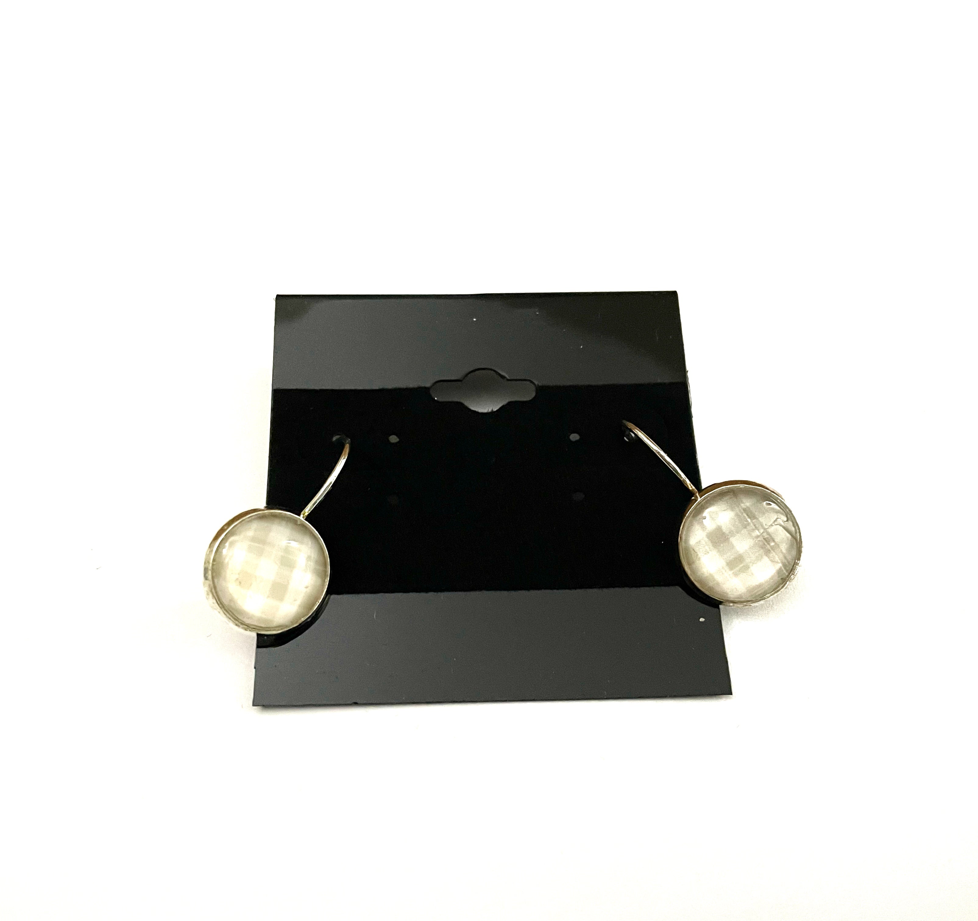 Plaid Lever Back Earrings - Multiple Options