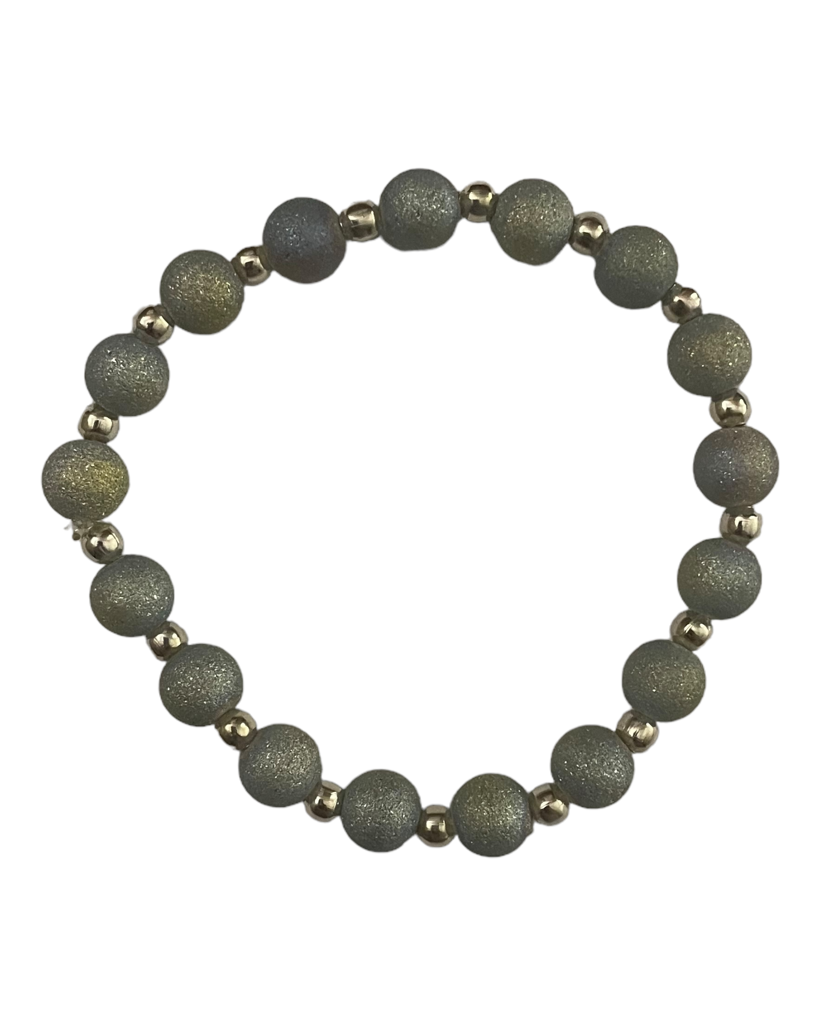 Pink with Blue Stacked Bracelet