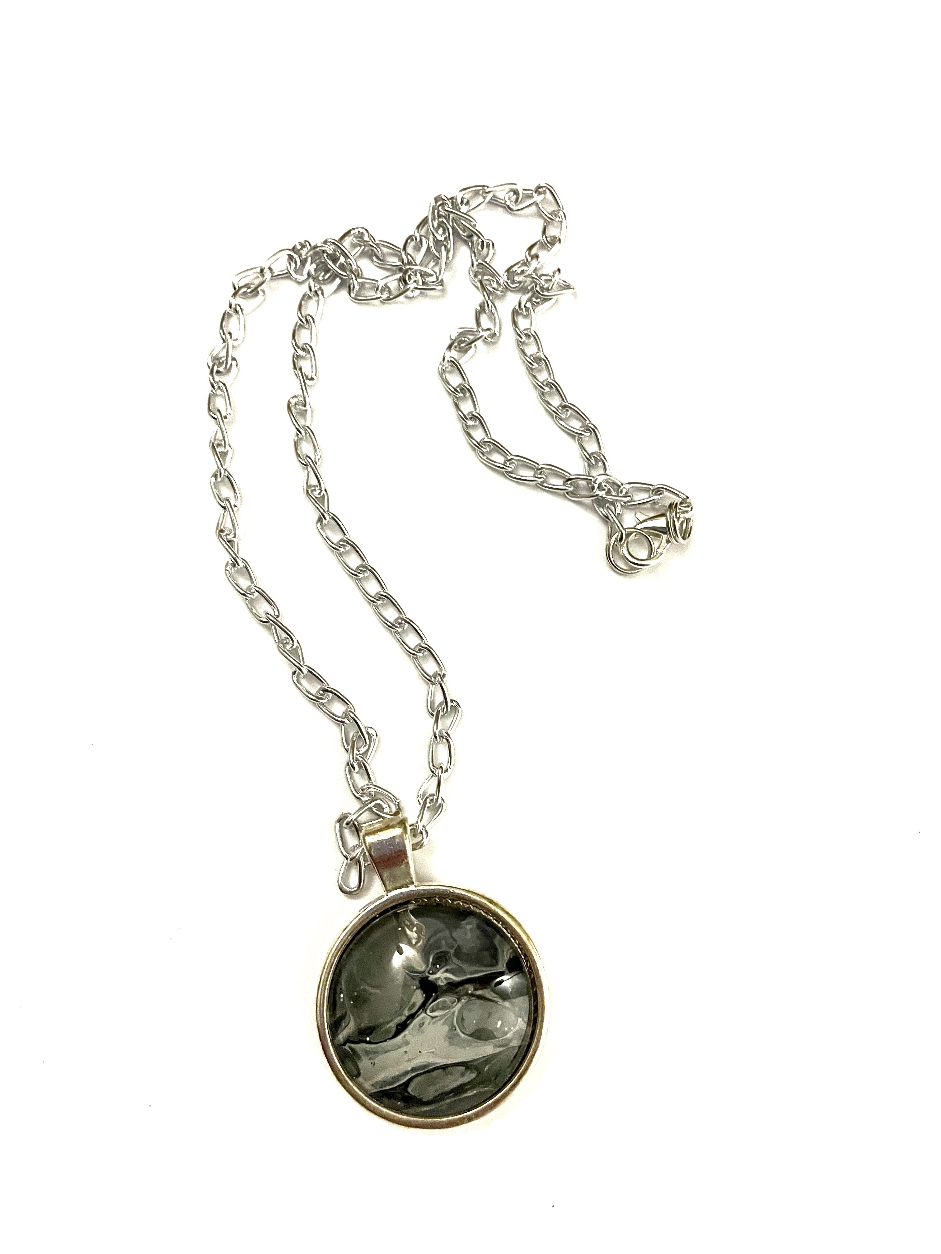 Grey Acrylic Necklaces