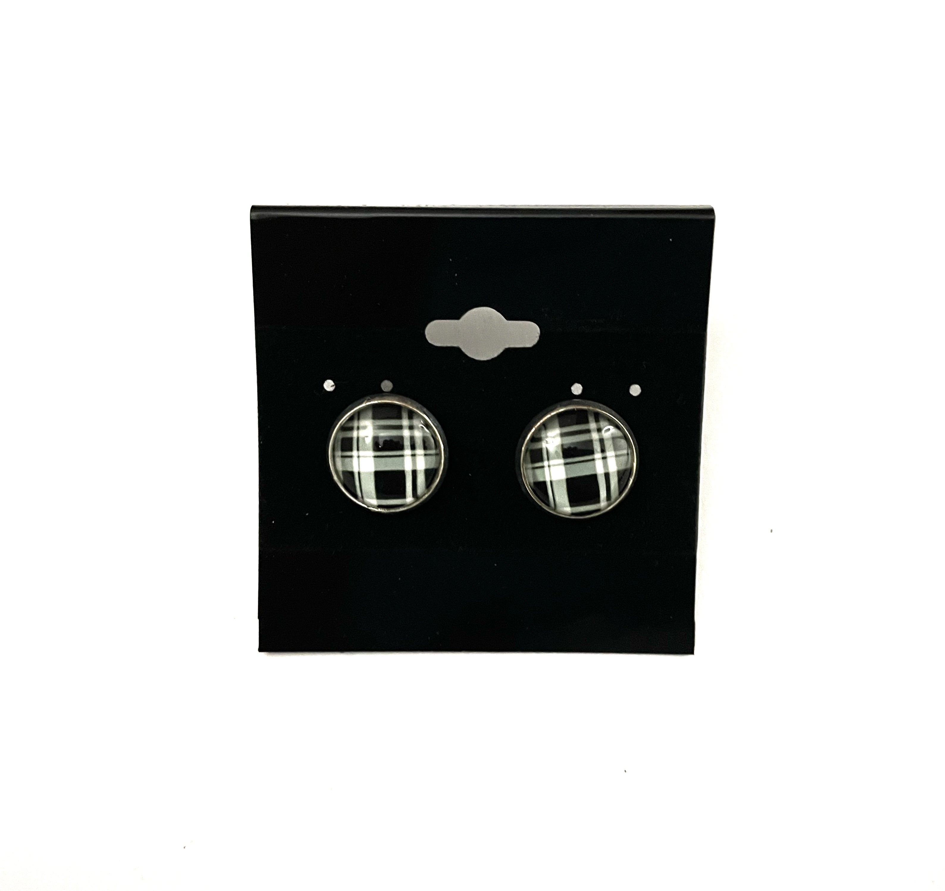 Plaid Post Earrings - Multiple Options
