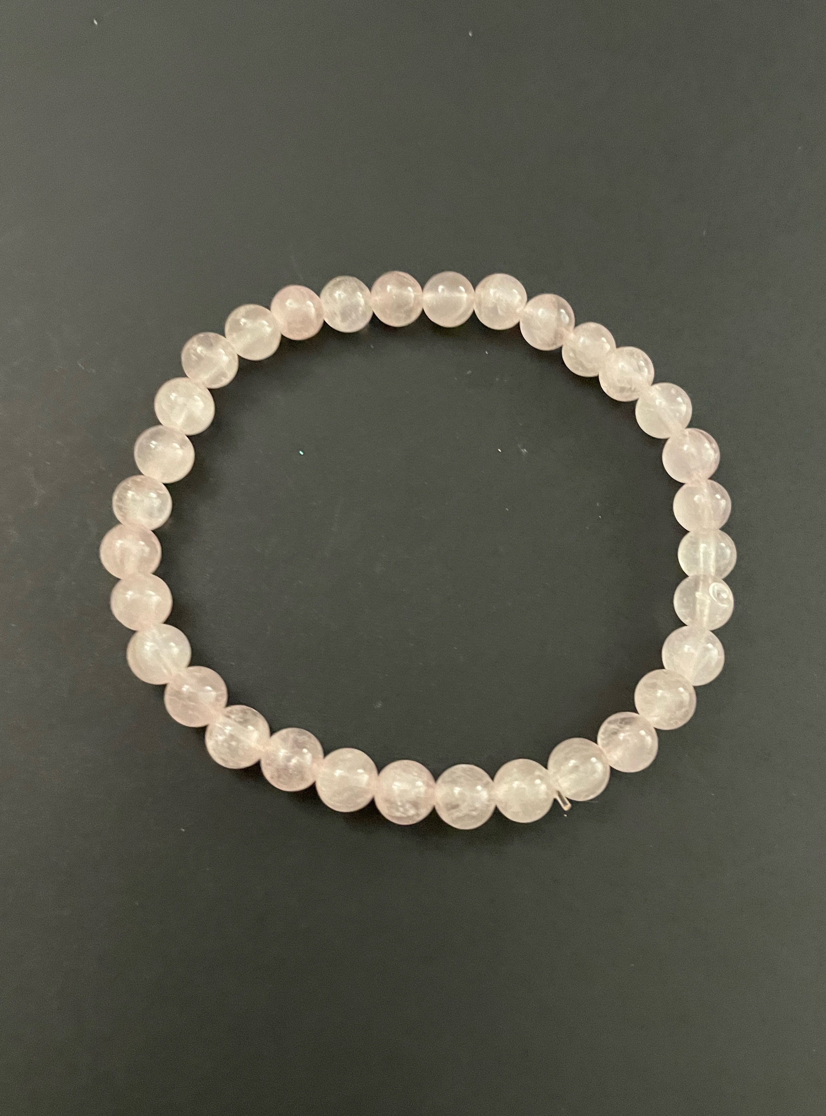 Pale Rose Quartz Stretchy Bracelet