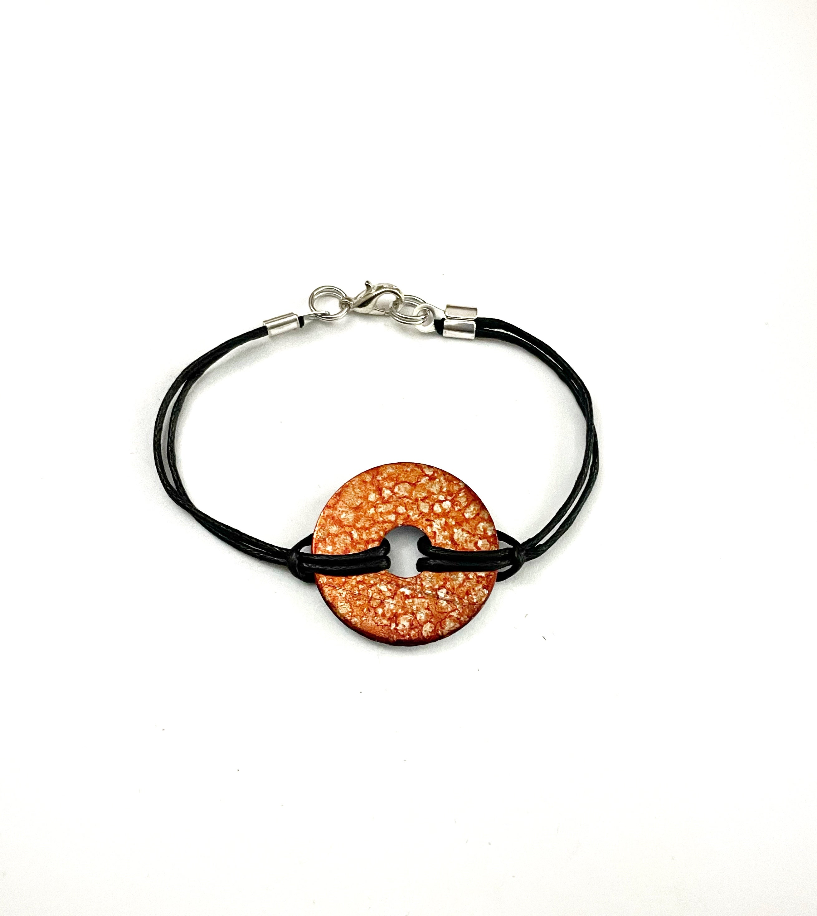 Red Bracelet and Earrings Set