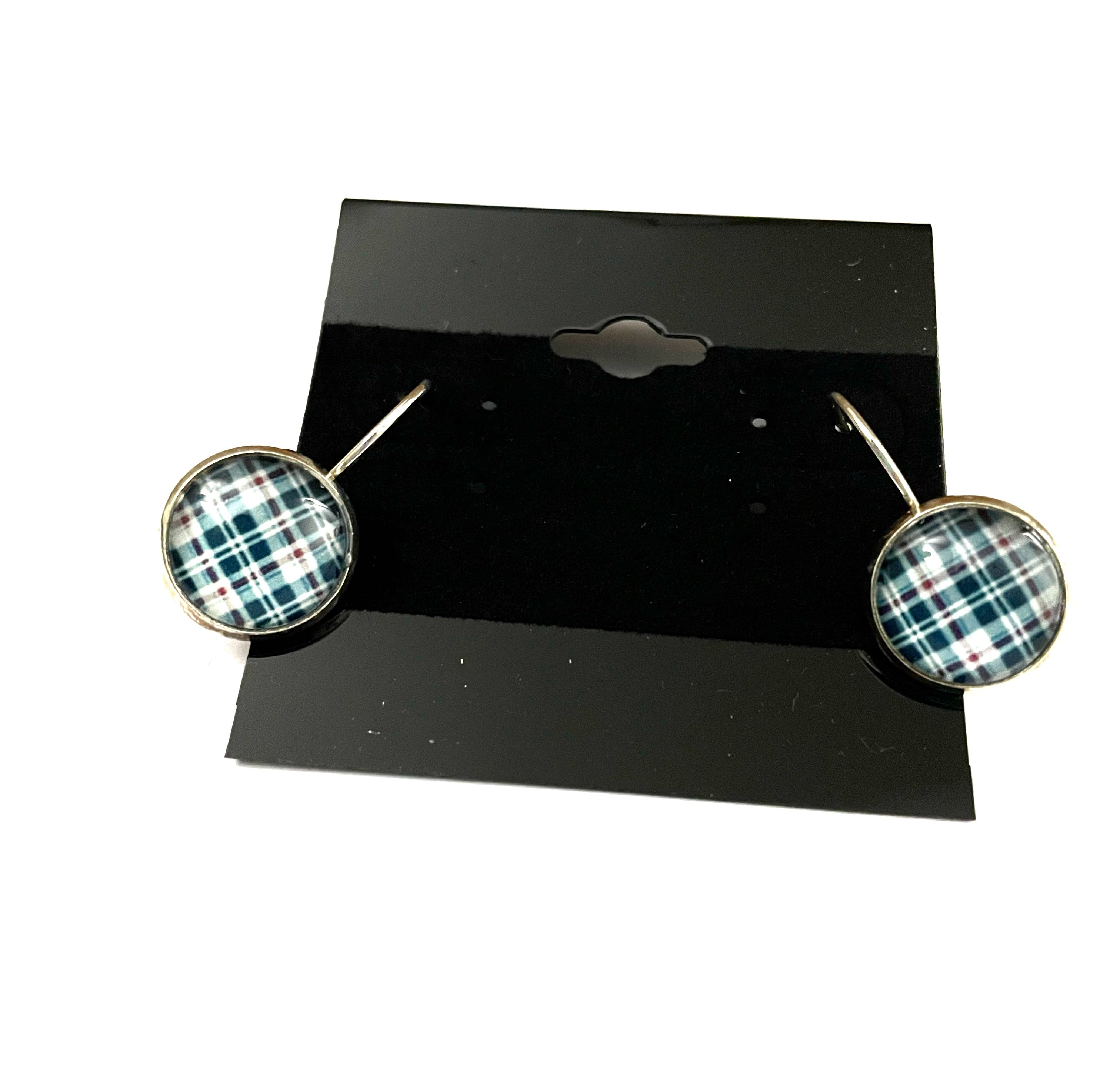 Plaid Lever Back Earrings - Multiple Options