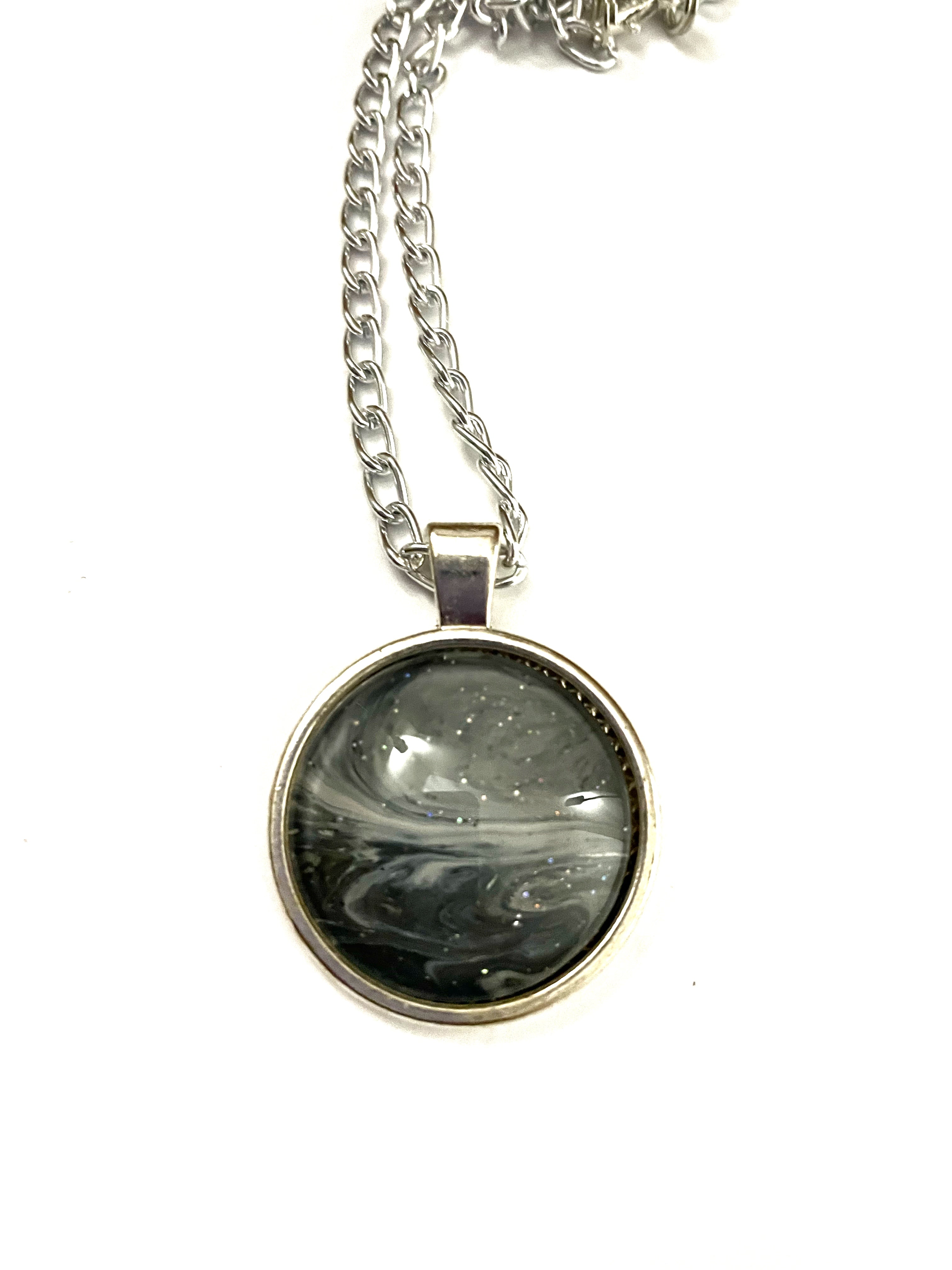 Grey Acrylic Necklaces