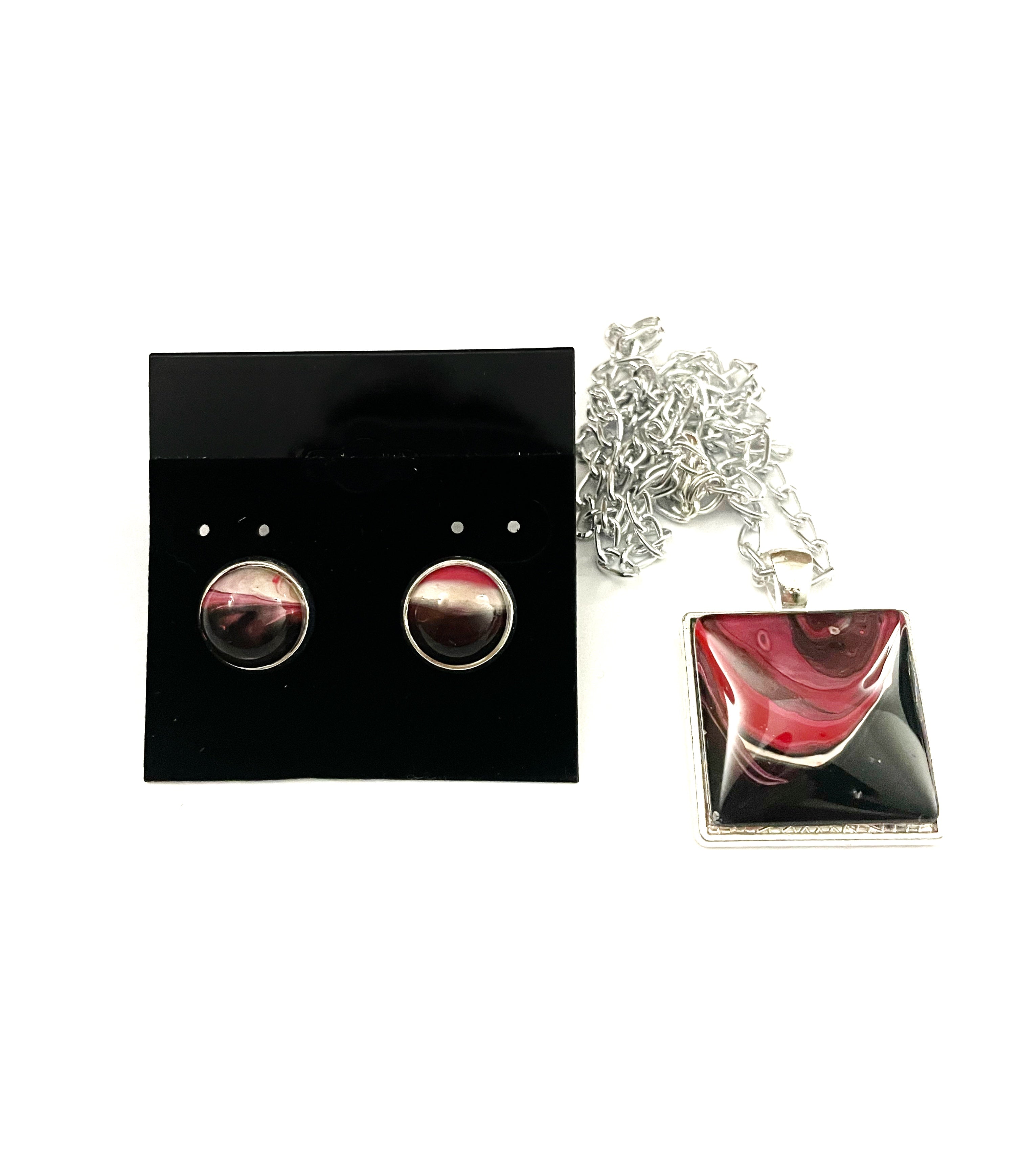 Red, Black and White Acrylic Set