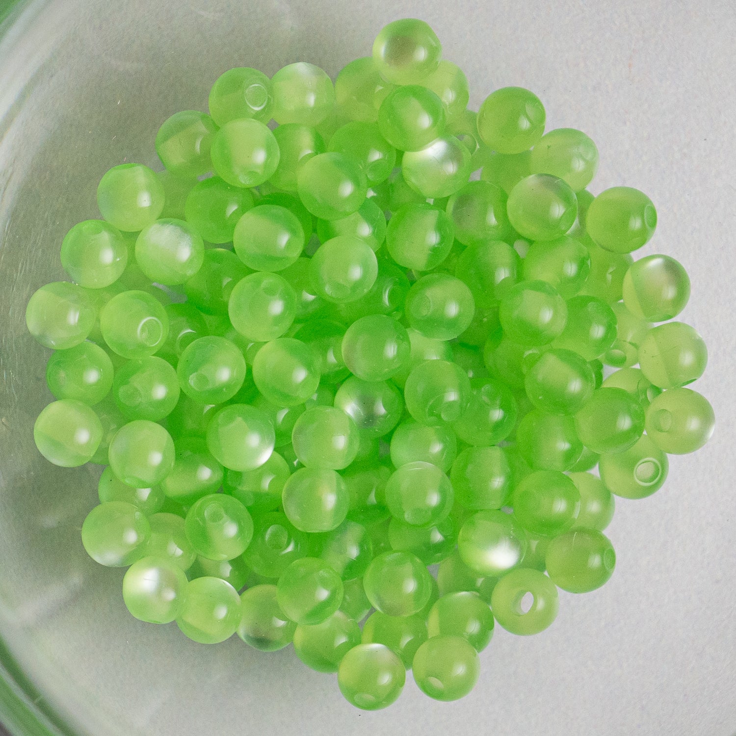 Cat Eye Gorgonia - Round - 4mm - 50 per bag