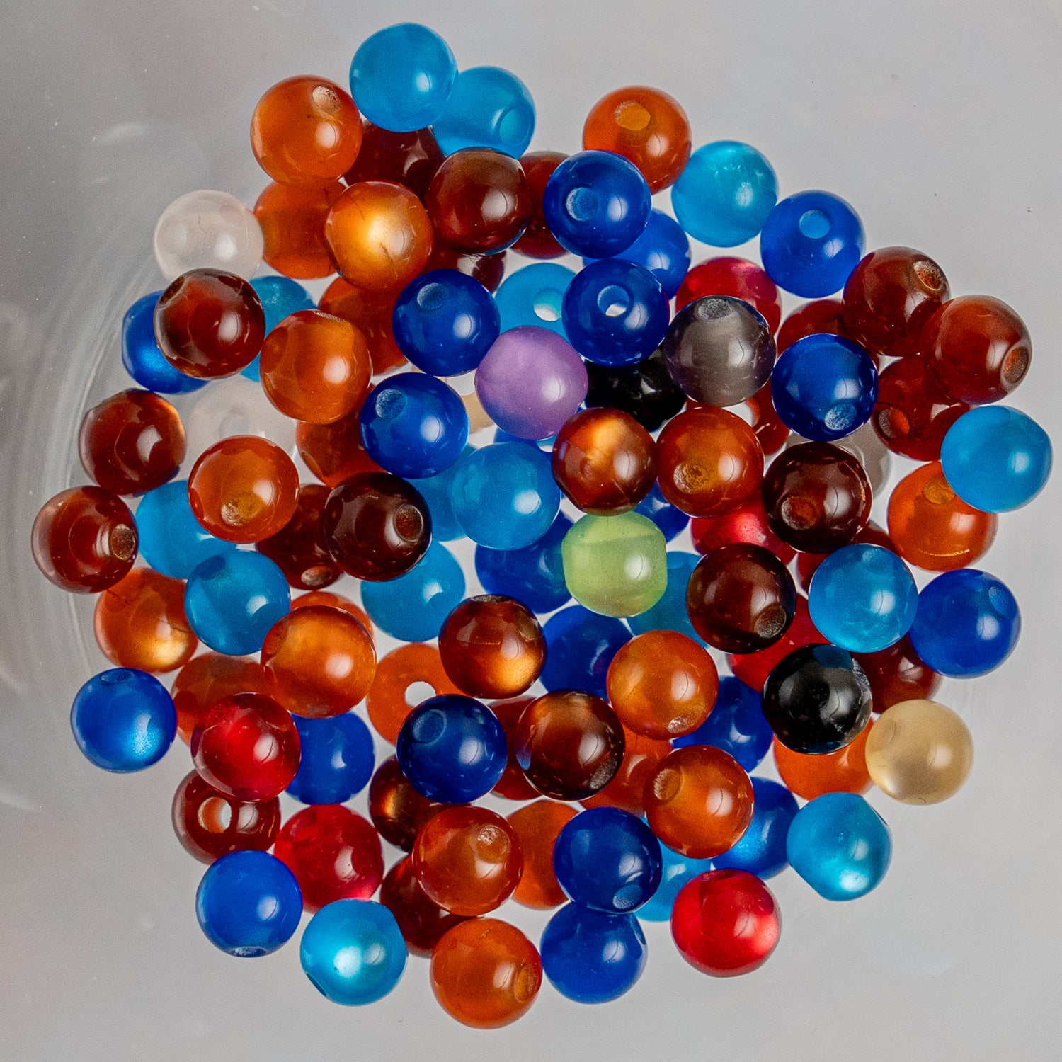 Cat Eye Gorgonia - Round - 4mm - 50 per bag