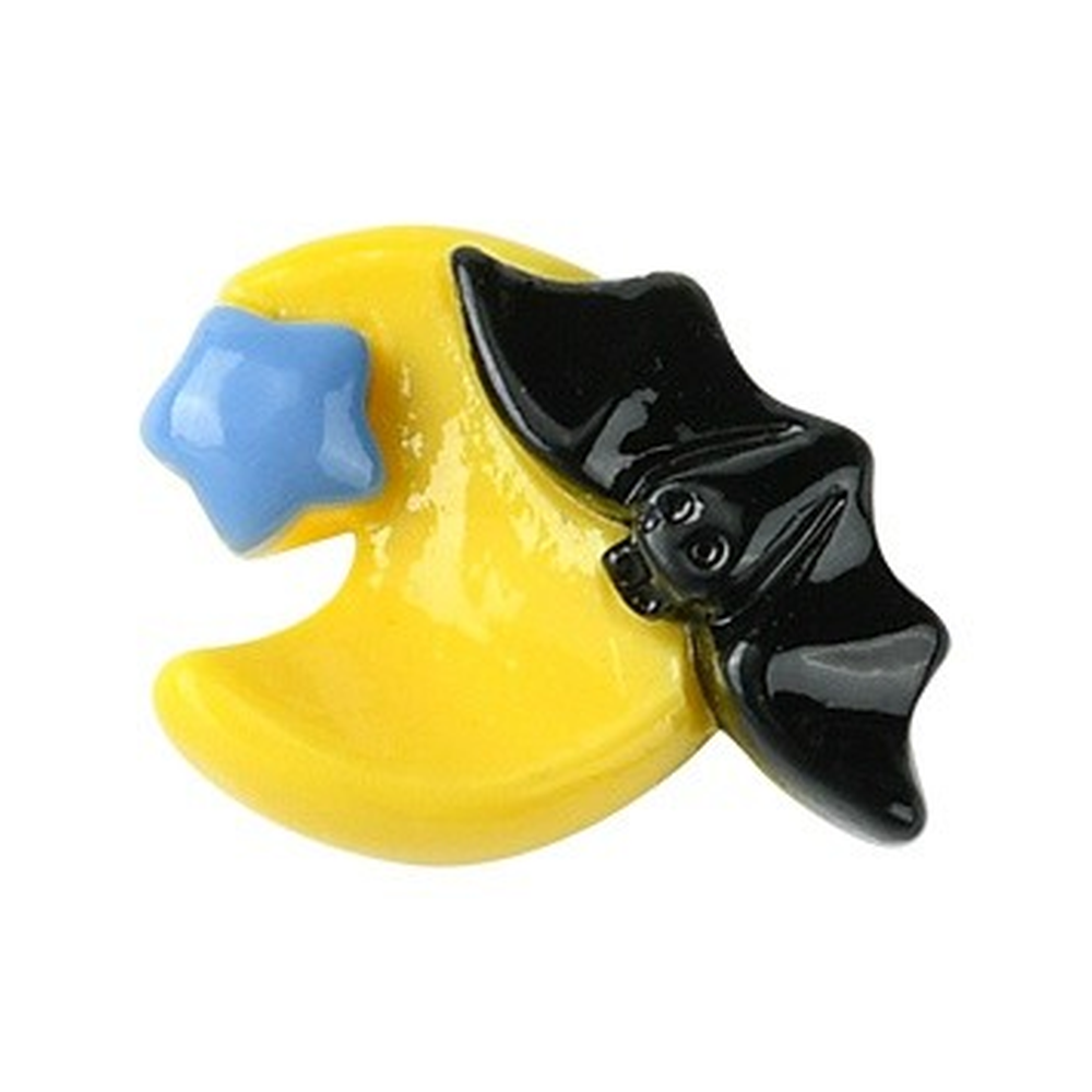 Halloween Theme Opaque Resin Cabochons - 11-15x9-16.5x4.5-7mm - 2 per bag