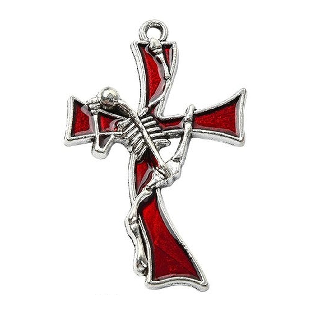 Halloween Platinum Alloy Mixed Color Enamel Pendant -  22-26x19-28.5x1-1.5mm
