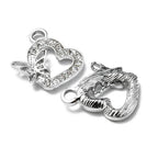 Platinum Alloy Crystal Rhinestone Pendant