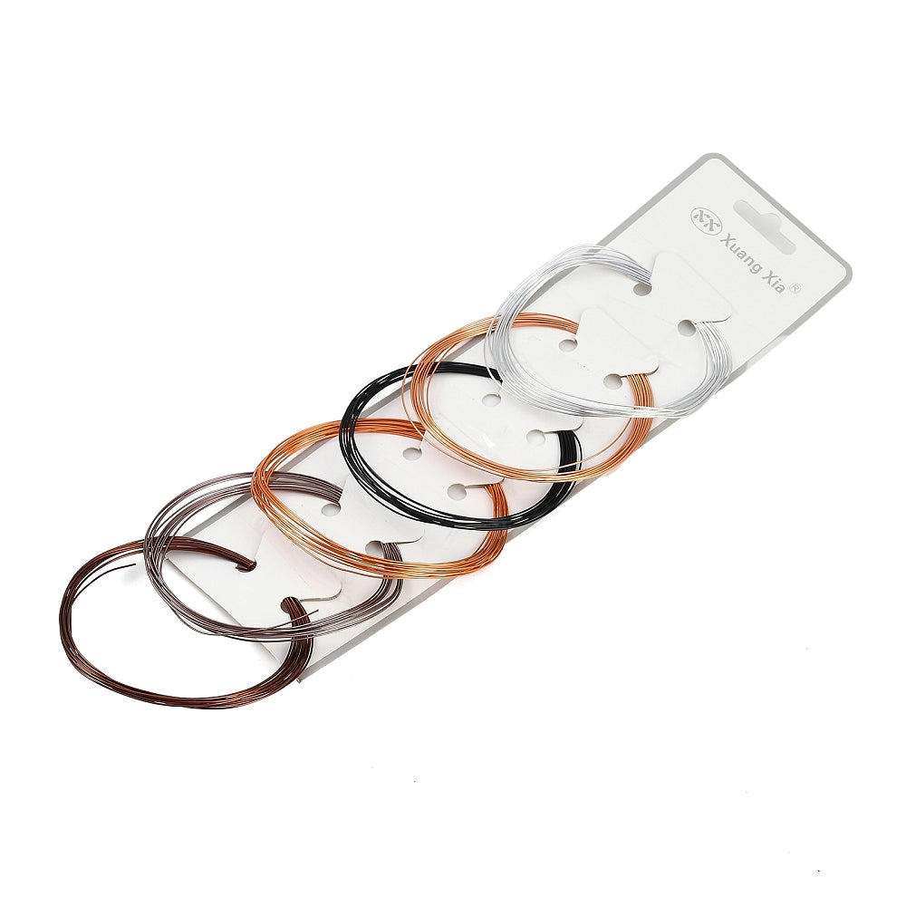 Round Anodized Aluminum Wire - Flexible Lightweight Craft Wire - 22 Gauge - 0.6mm - Appx 2 meter