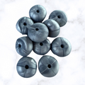 Titanium Abacus Silicone Beads - 14x8mm