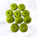 Olive Zest Abacus Silicone Beads - 14x8mm