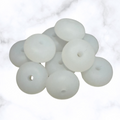 Ice Crystal Abacus Silicone Beads - 14x8mm