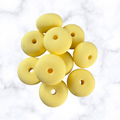 Banana CreamAbacus Silicone Beads - 14x8mm