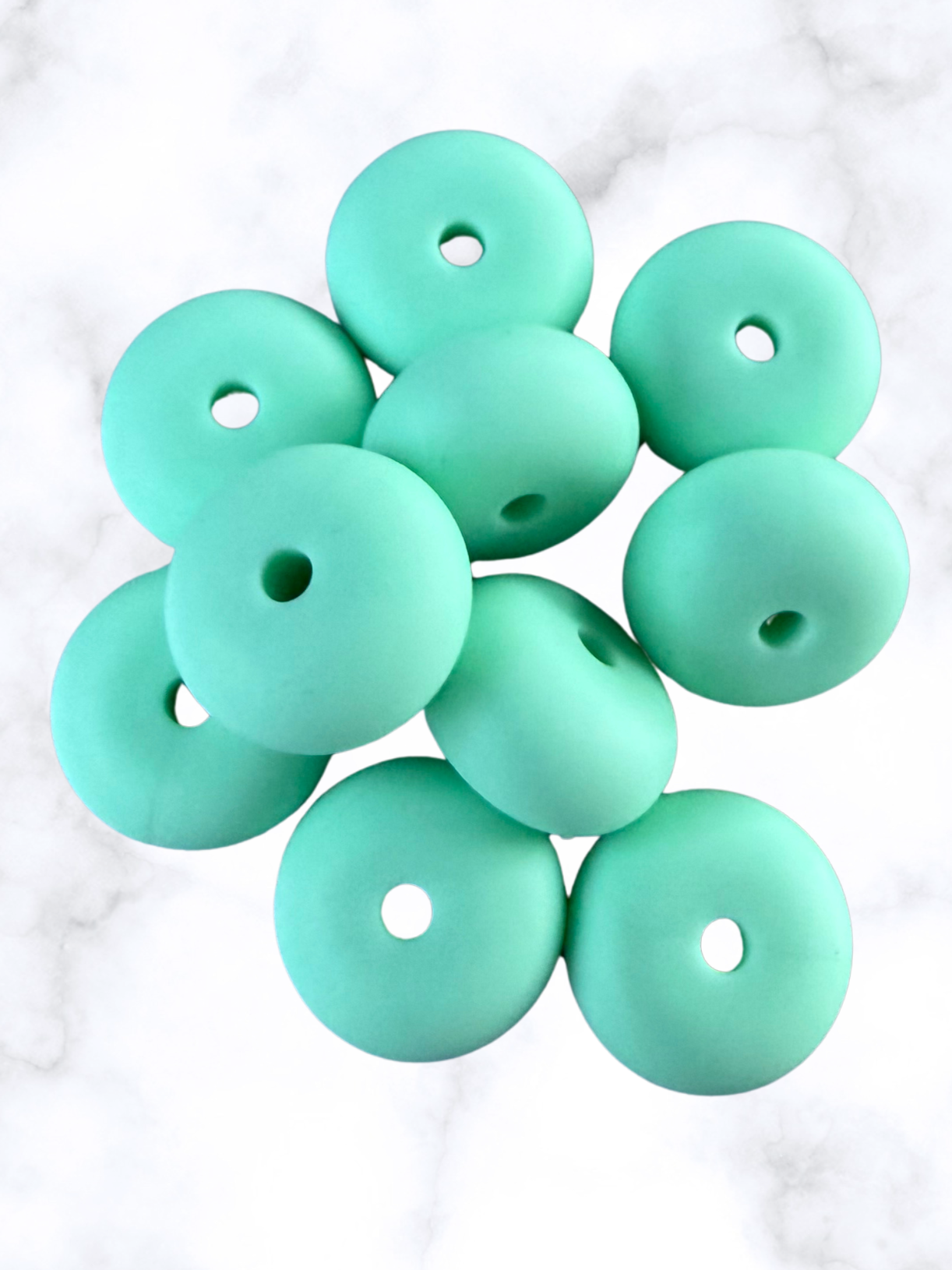 Tropical Breeze  Abacus Silicone Beads - 14x8mm