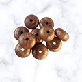 Molten Mocha  Abacus Silicone Beads - 14x8mm
