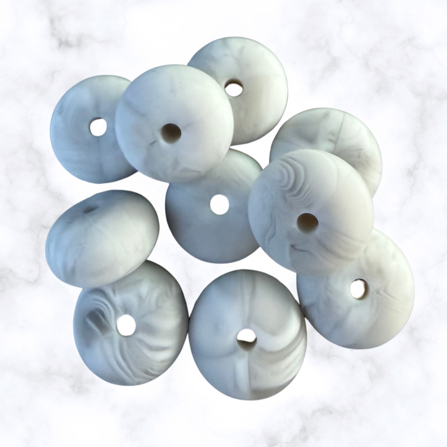 Artic Vail Abacus Silicone Beads - 14x8mm