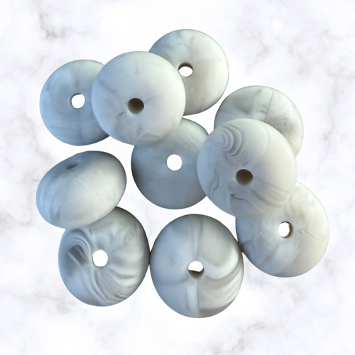 Artic Vail Abacus Silicone Beads - 14x8mm