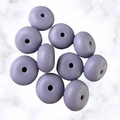 Wisteria Whisper Abacus Silicone Beads - 14x8mm