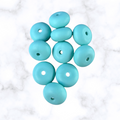 Coastal Breeze Abacus Silicone Beads - 14x8mm