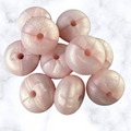 Whisper PinkAbacus Silicone Beads - 14x8mm