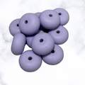 Cloudy Periwinkle Abacus Silicone Beads - 14x8mm